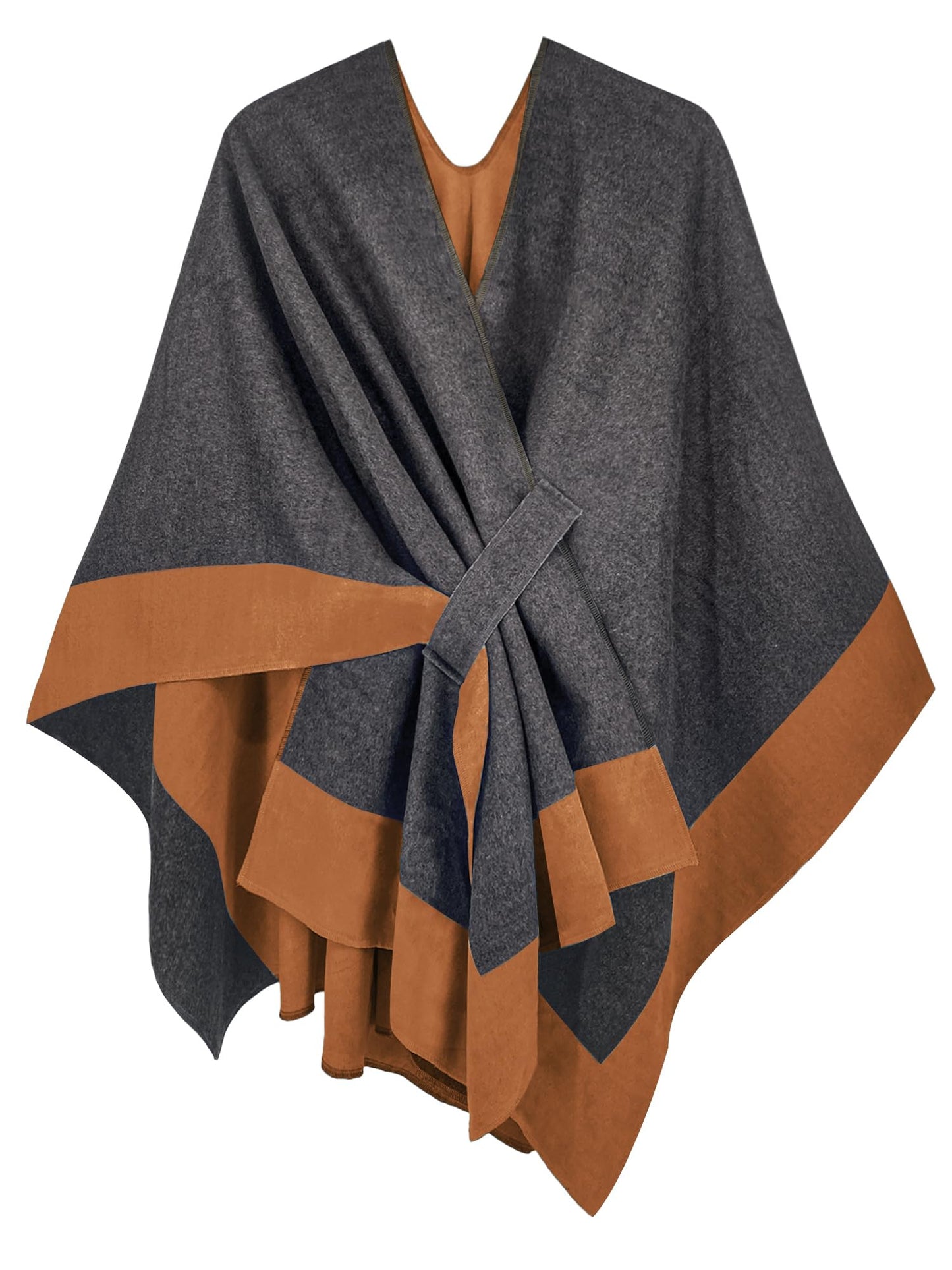 Moss Rose Women's Shawl Wrap Poncho Ruana Cape Open Front Cardigan Shawls for Fall Winter