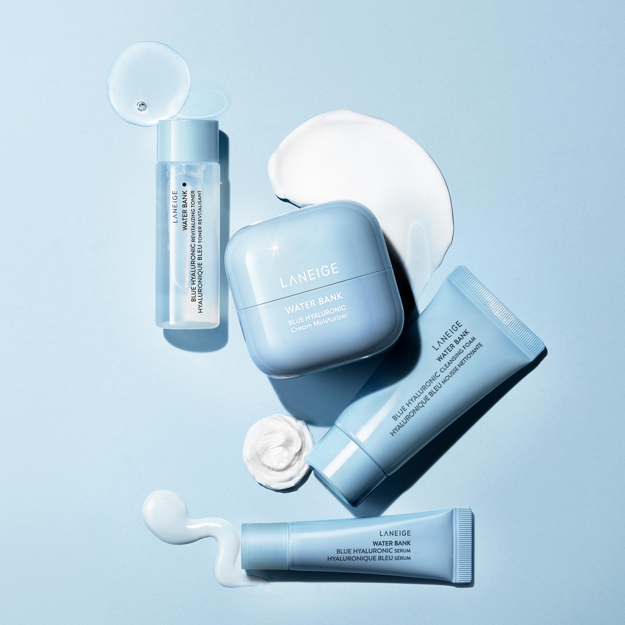 LANEIGE Water Bank Blue Hyaluronic Cream Moisturizer: Hydrating Korean Face Cream with Squalane & Ceramide for Skin Barrier Support, Dermatologist-Tested