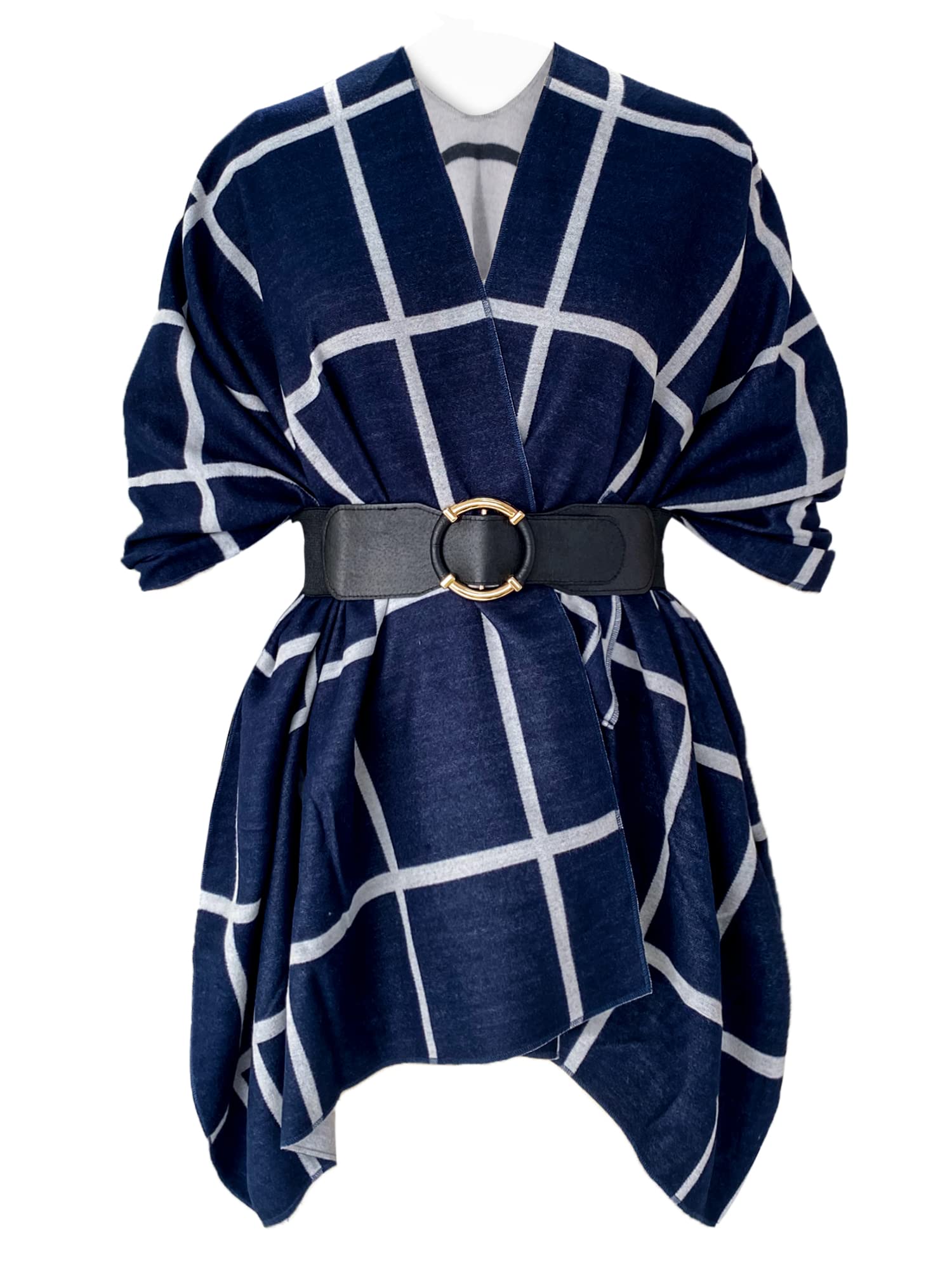 Moss Rose Women's Shawl Wrap Poncho Ruana Cape Open Front Cardigan Shawls for Fall Winter