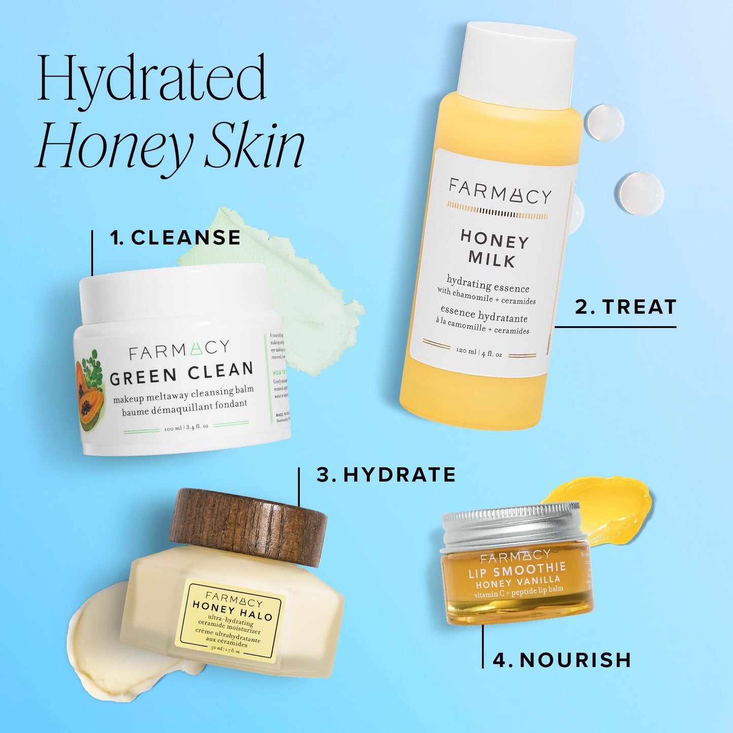 Farmacy Honey Cloud Lightweight Face Moisturizer - Hydrating Face Lotion Infused with Hyaluronic Acid, Peptides & Chamomile - Daily Facial Moisturizer for Oily, Sensitive, or Combination Skin (50ml)
