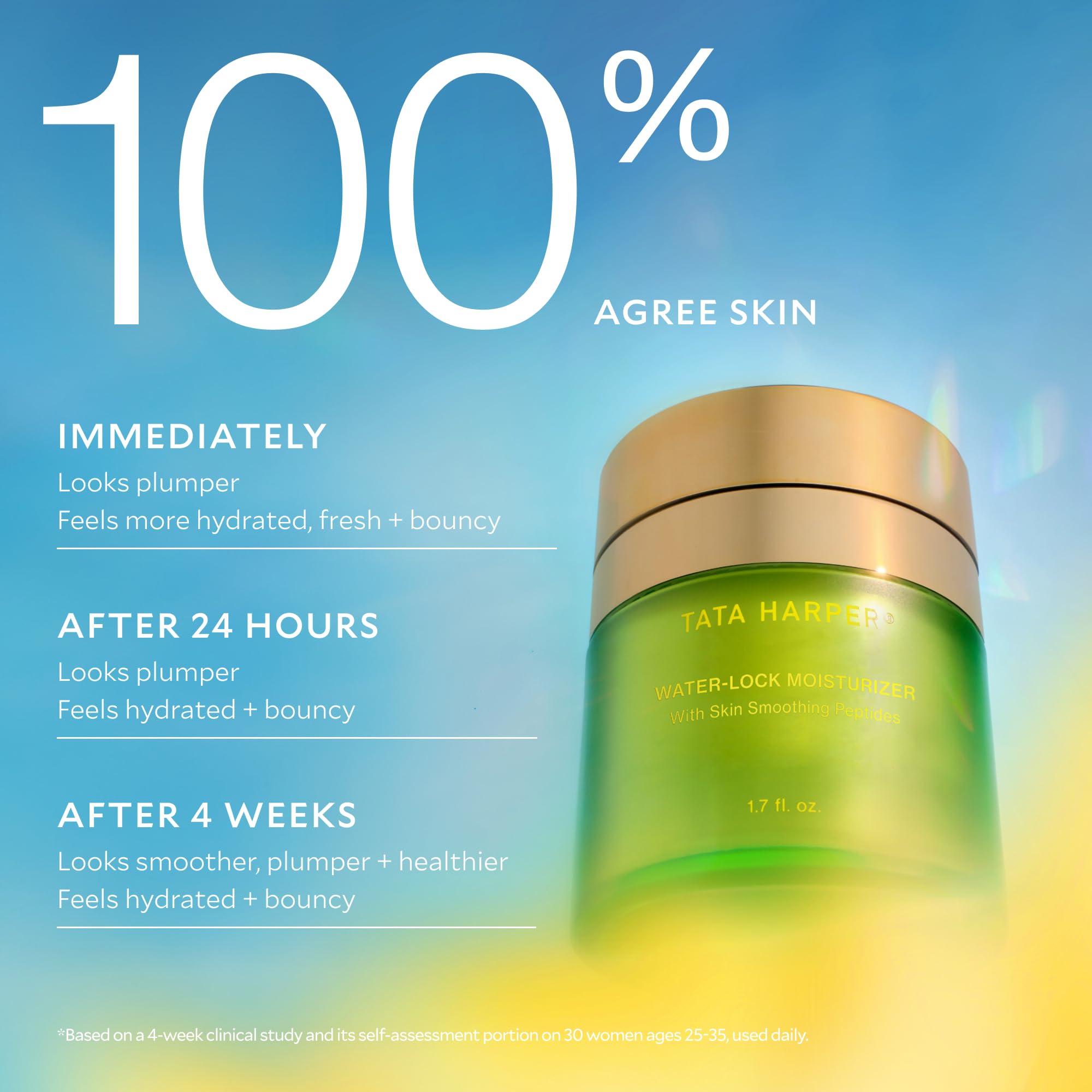 Tata Harper Water-Lock Moisturizer, Lightweight, Silicone-Free Hydrator, 100% Natural, Made Fresh in Vermont