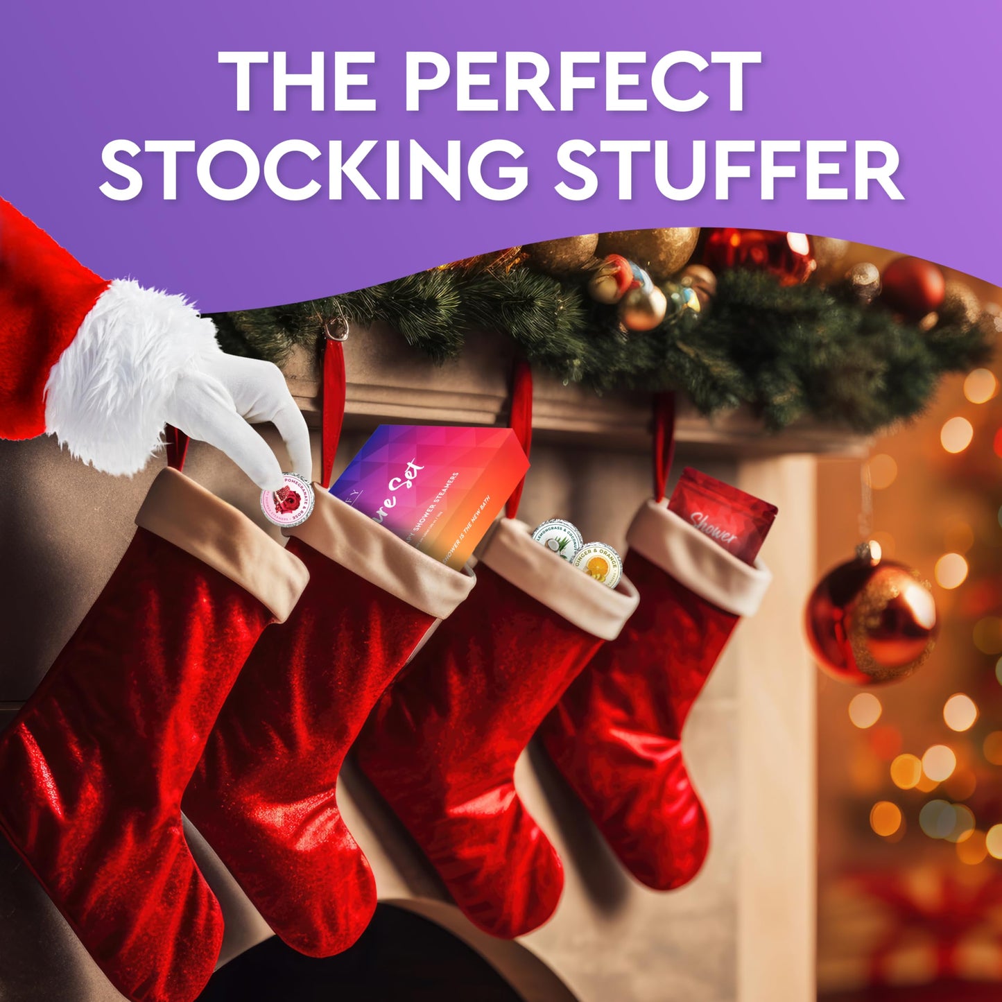 Cleverfy Shower Steamers Aromatherapy – Stocking Stuffers for Teen Girls, Women and Wife – Christmas Gifts for Teens and Women – White Elephant Gifts for Adults – 6 Tablets