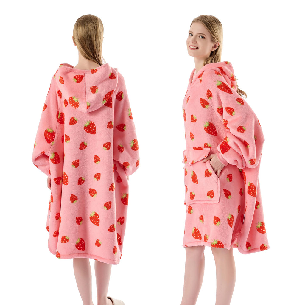 Krifey Wearable Blanket Hoodie, Oversized Sherpa Fleece Sweatshirt with Giant Pocket, Birthday Gifts for Women, Warm Christmas Gift for Mom, Wife, or Girlfriend