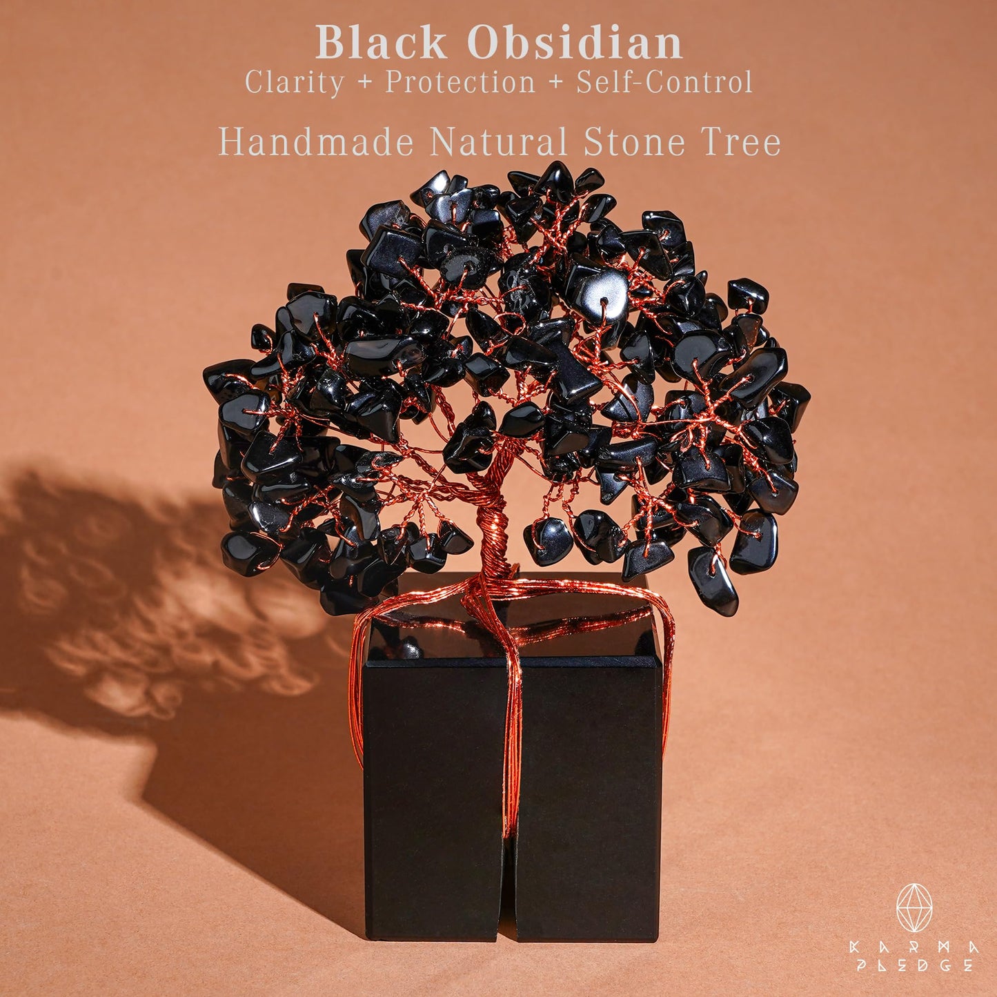 Crystal Tree of Life 7 Chakra Healing Crystals Trees for Home Decor, Office Desk Decor, Boho Decor, Handmade Bonsai Trees for Positive Energy, Money, Good Luck Birthday Gifts for Women, Mom