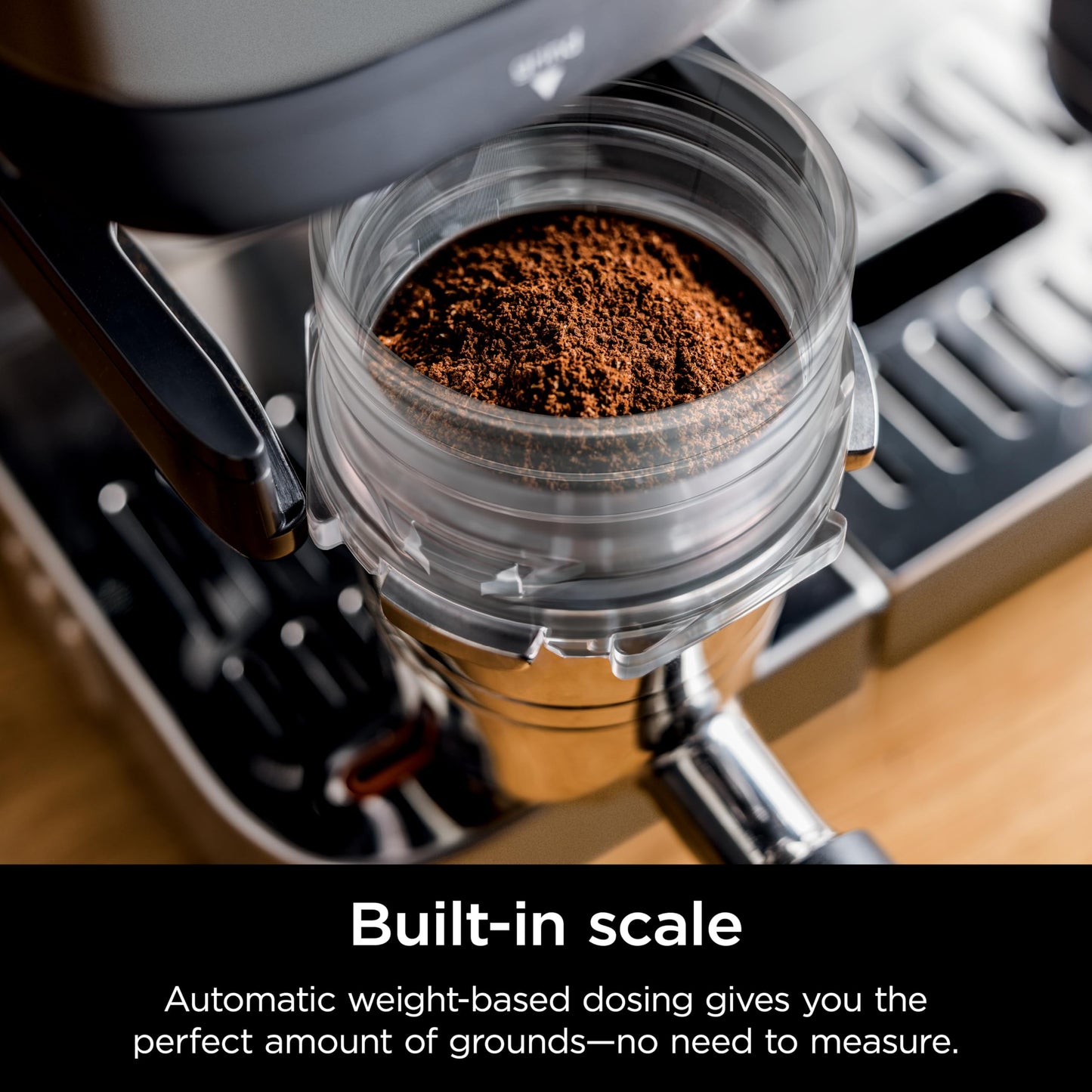 Ninja Luxe Café 3-in-1 Espresso, Drip Coffee and Cold Brew Machine | Intergrated Coffee Grinder, Milk Frother, Assisted Tamper & Built-In Espresso Accessory Storage | Stainless Steel | ES601