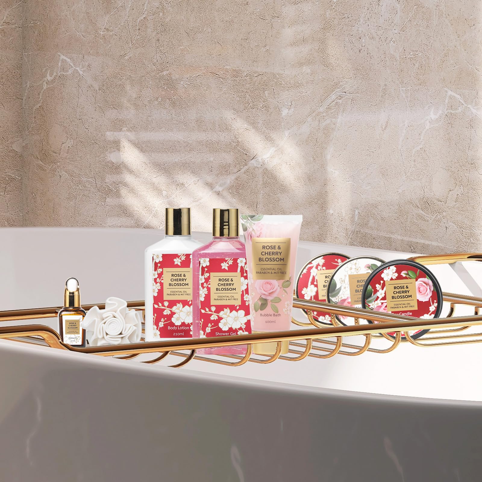 Christmas Gift Basket Set for Women - Ultimate 15-Piece Bath & Body Gift Set, Spa Gift Basket, Bath Collection | Birthday Gift, Mothers Day Gifts for Mom, Perfect Present for Her & Mom All Occasions