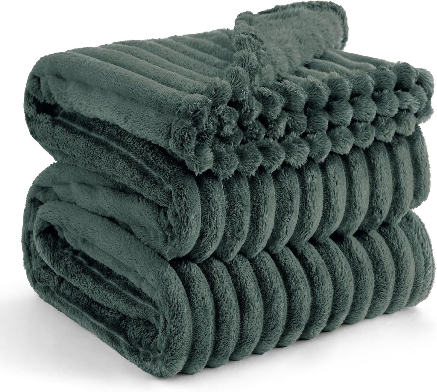 Bedsure GentleSoft White Throw Blanket for Couch - Cozy Blanket for Women, Cute Fleece Throw for Girls, Christmas Birthday Gifts for Women Men Teen, Room Home Boho Fall Decor, Off White, 50x60 Inches