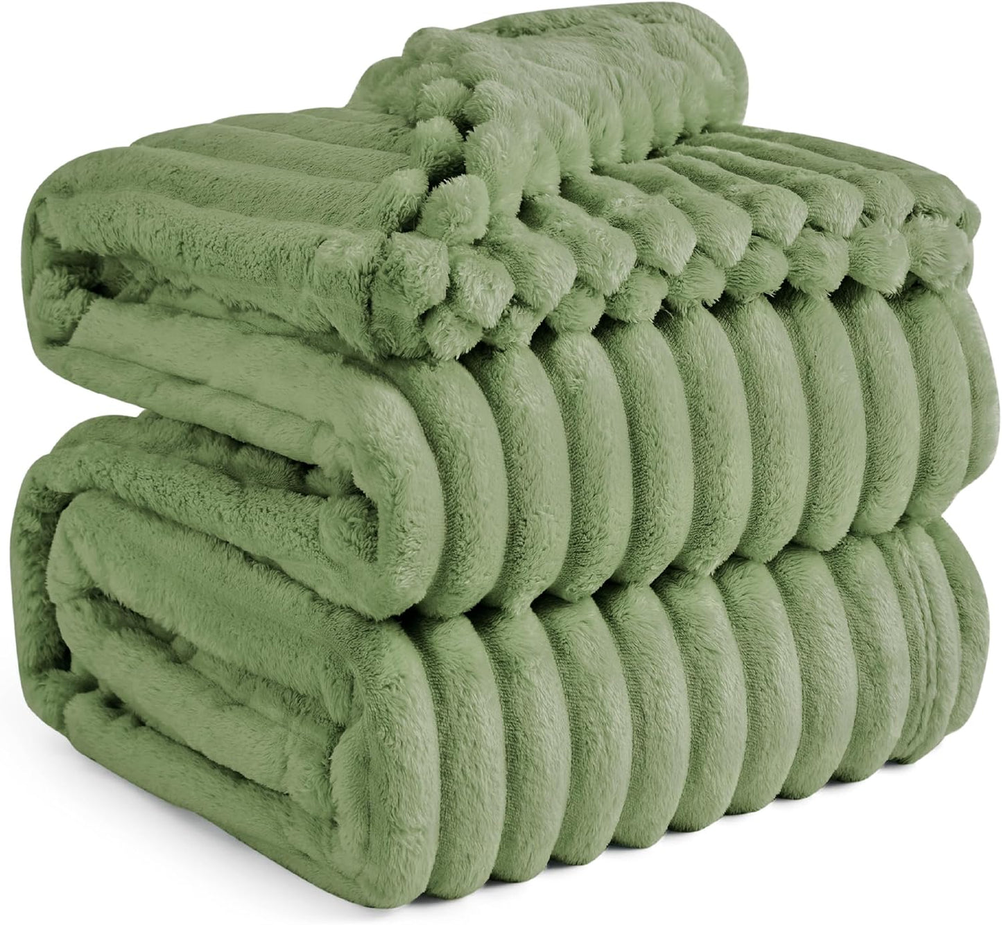 Bedsure GentleSoft White Throw Blanket for Couch - Cozy Blanket for Women, Cute Fleece Throw for Girls, Christmas Birthday Gifts for Women Men Teen, Room Home Boho Fall Decor, Off White, 50x60 Inches