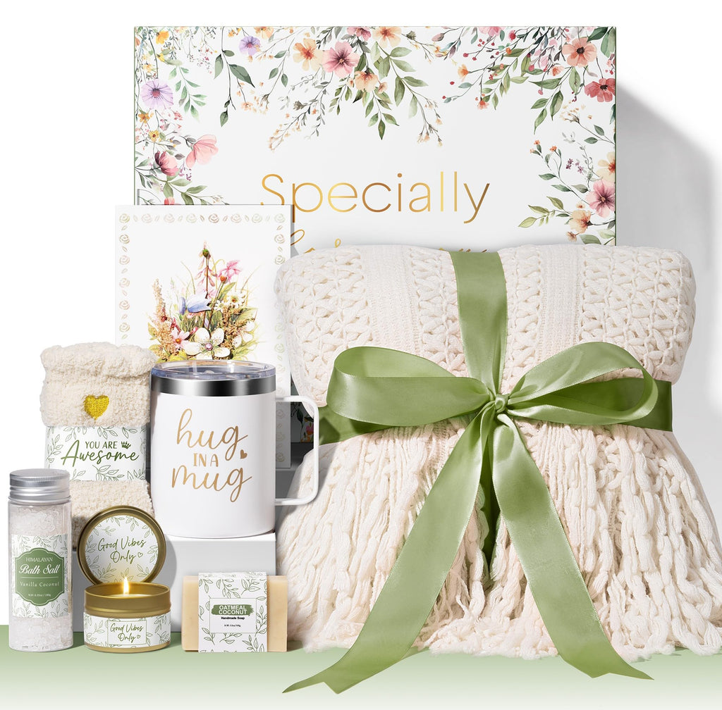 Self Care Gifts for Women Get Well Soon Gifts, Birthday Gifts for Women Care Package, Sympathy Gift Baskets Spa Gifts Set, Thinking of You Inspirational Christmas Gifts for Mom Her Friend Sister Wife