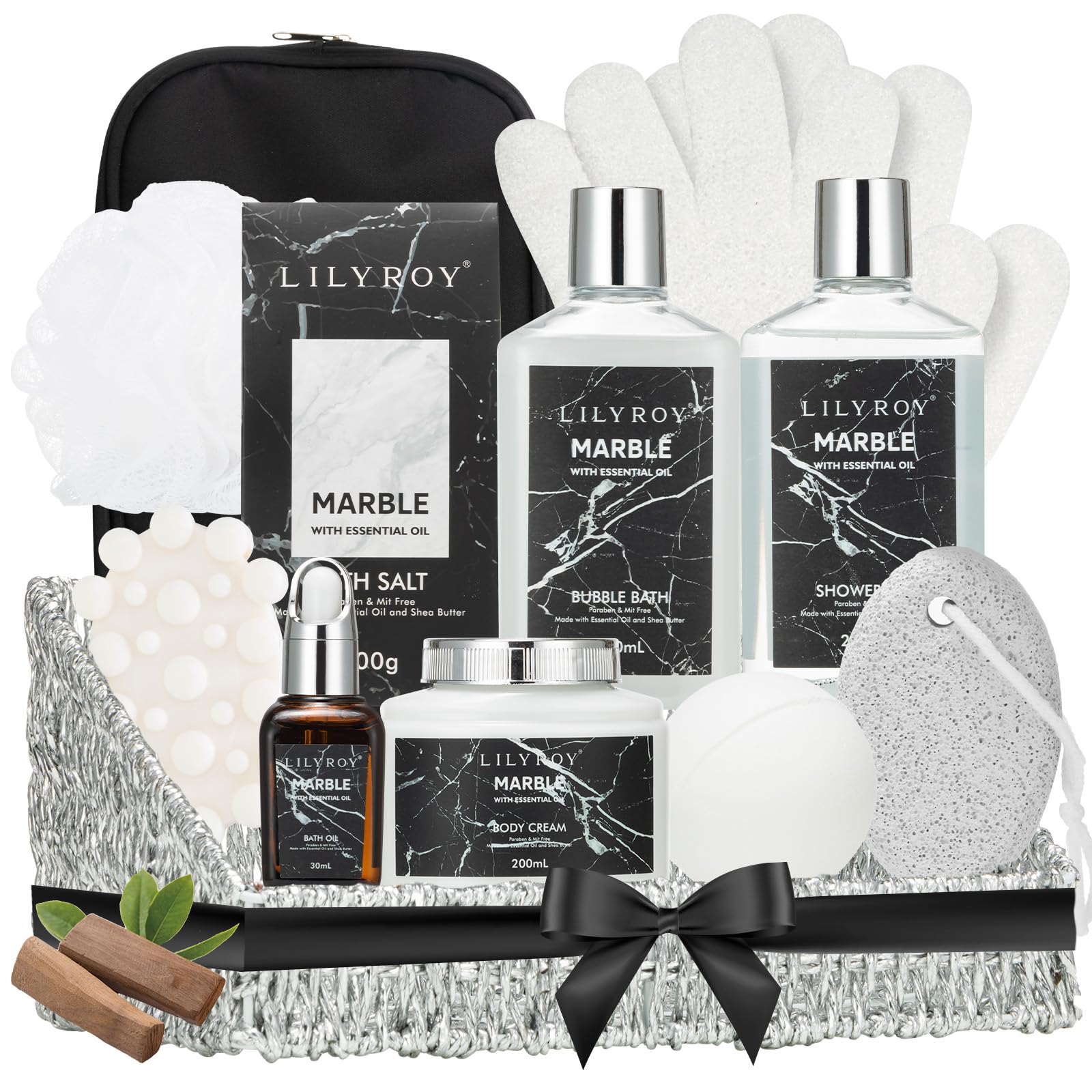Christmas Gift Basket Set for Women - Ultimate 15-Piece Bath & Body Gift Set, Spa Gift Basket, Bath Collection | Birthday Gift, Mothers Day Gifts for Mom, Perfect Present for Her & Mom All Occasions