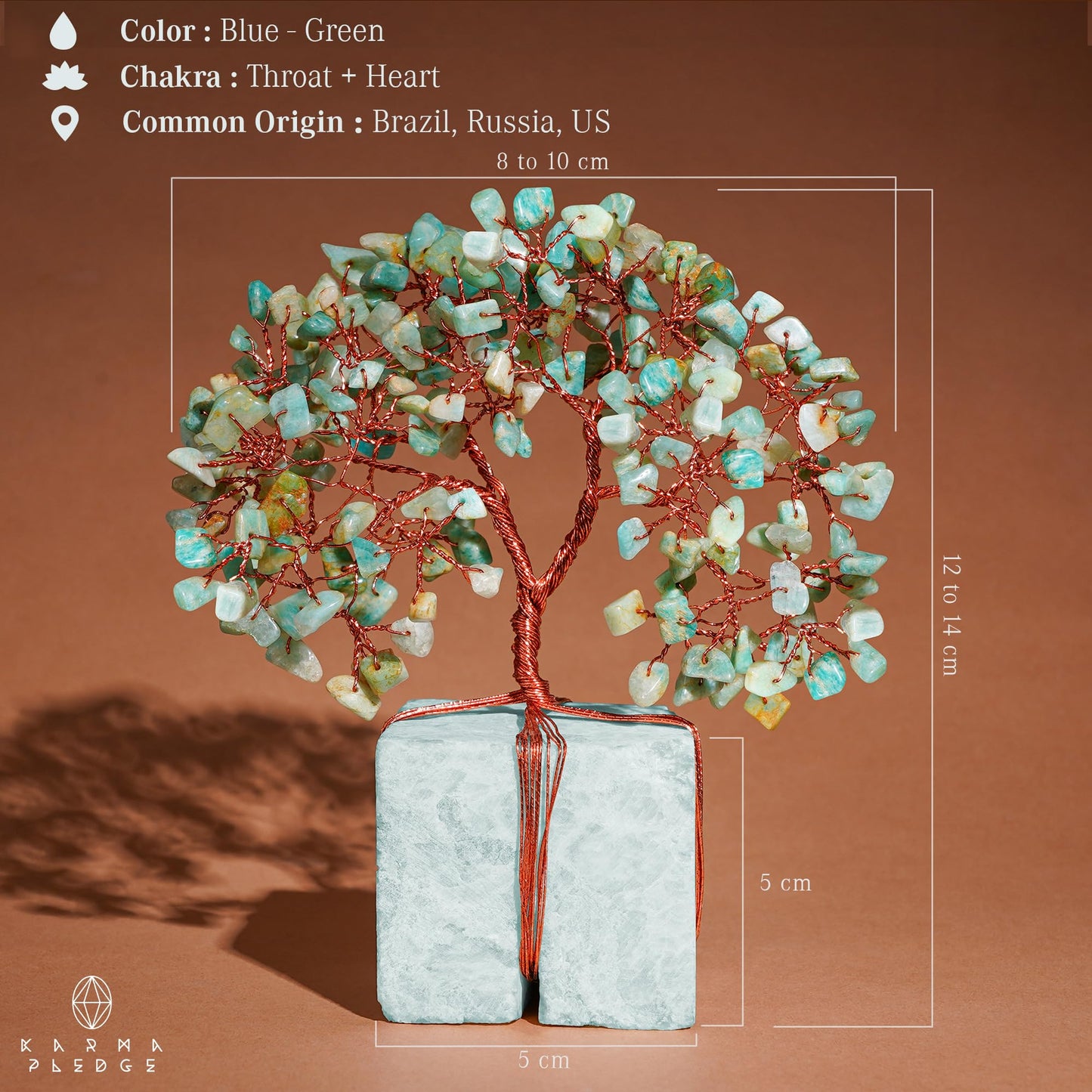 Crystal Tree of Life 7 Chakra Healing Crystals Trees for Home Decor, Office Desk Decor, Boho Decor, Handmade Bonsai Trees for Positive Energy, Money, Good Luck Birthday Gifts for Women, Mom