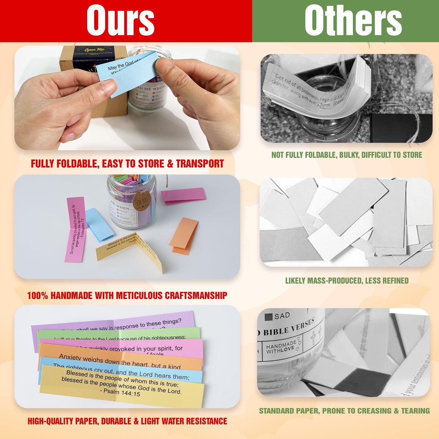 Read This When Bible Verses Jar for Daily Encouragement – Christian, Birthday & Christmas Gifts for Women; Great Gift for Mom, White Elephant Gift & Stocking Stuffer for Women