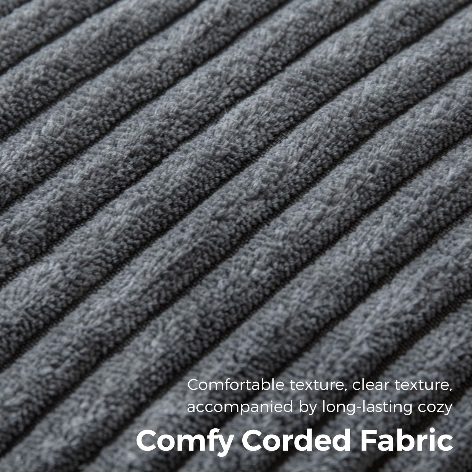 MAXYOYO Folding Sofa Bed, Convertible Sleeper Chair with Pillow Foldable Mattress with Back Support, Portable Fold Out Chair Bed Comfy Floor Sofa Lounge for Living Room Bedroom, Dark Grey, Single