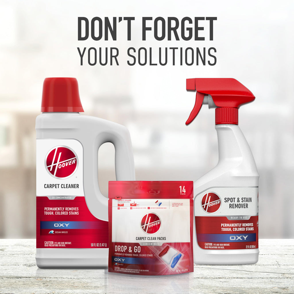 Hoover PowerScrub Deluxe Carpet Cleaner Machine for Carpet and Upholstery, Deep Cleaning Carpet Shampooer Machine with Multi-Purpose Tools, Pair Carpet Cleaner Solution