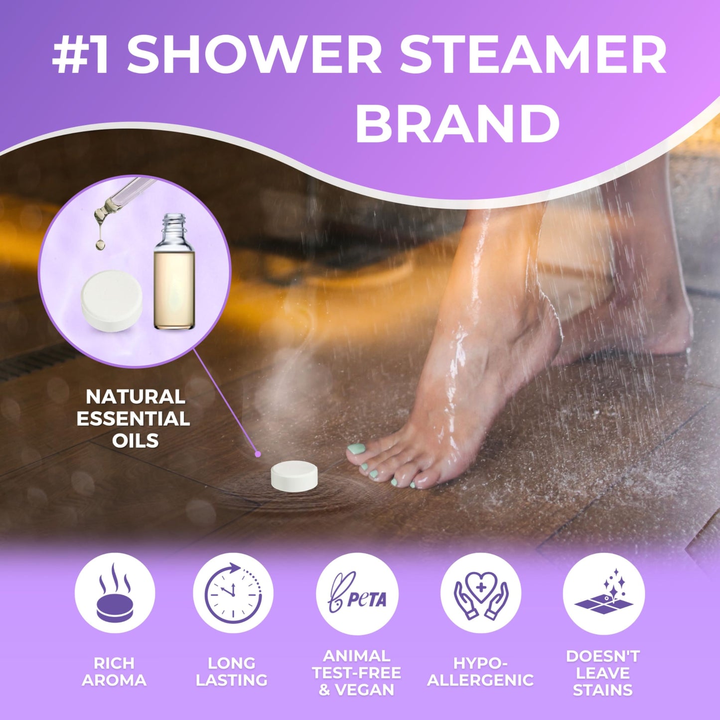 Cleverfy Shower Steamers Aromatherapy – Stocking Stuffers for Teen Girls, Women and Wife – Christmas Gifts for Teens and Women – White Elephant Gifts for Adults – 6 Tablets