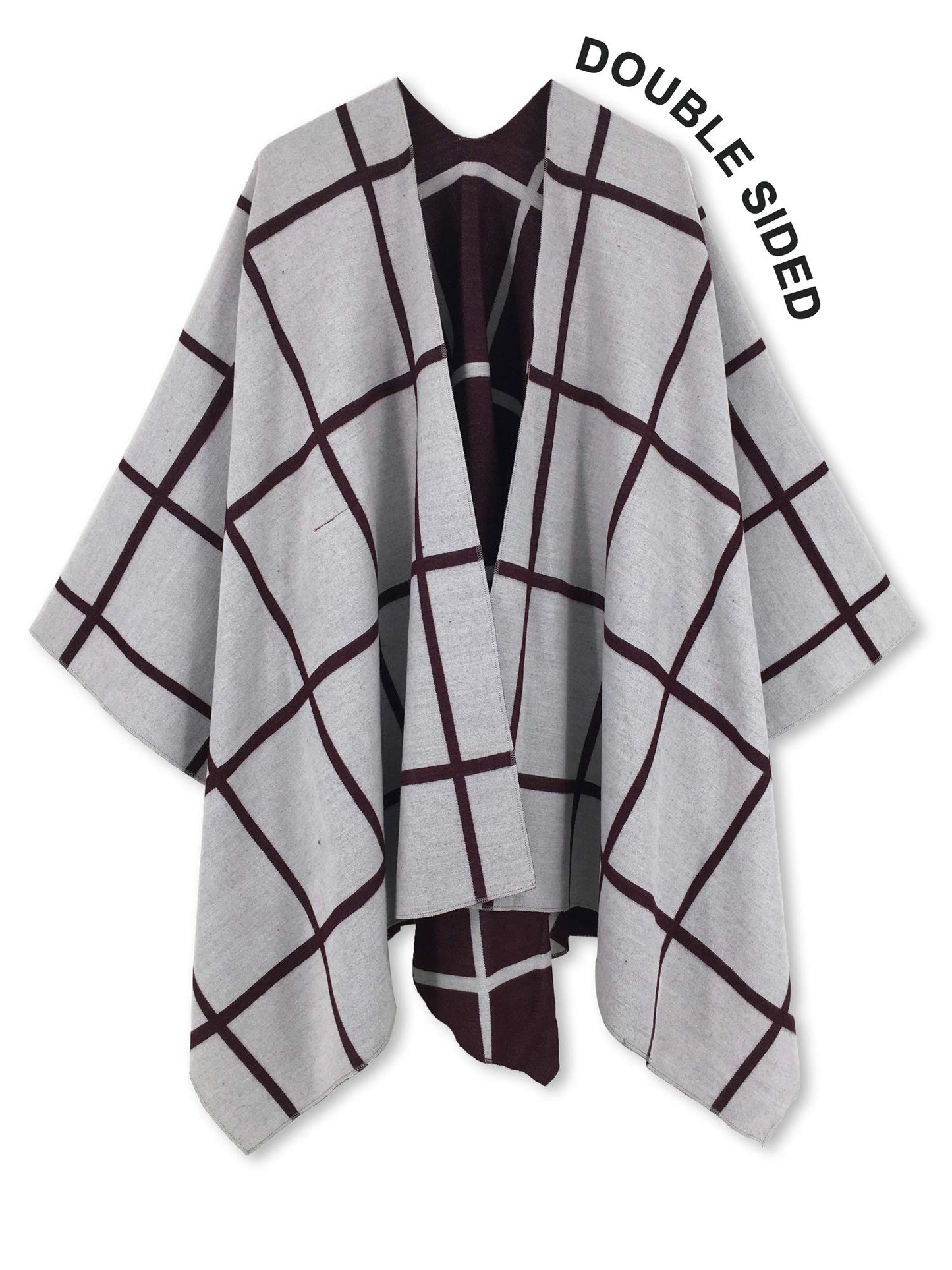 Moss Rose Women's Shawl Wrap Poncho Ruana Cape Open Front Cardigan Shawls for Fall Winter