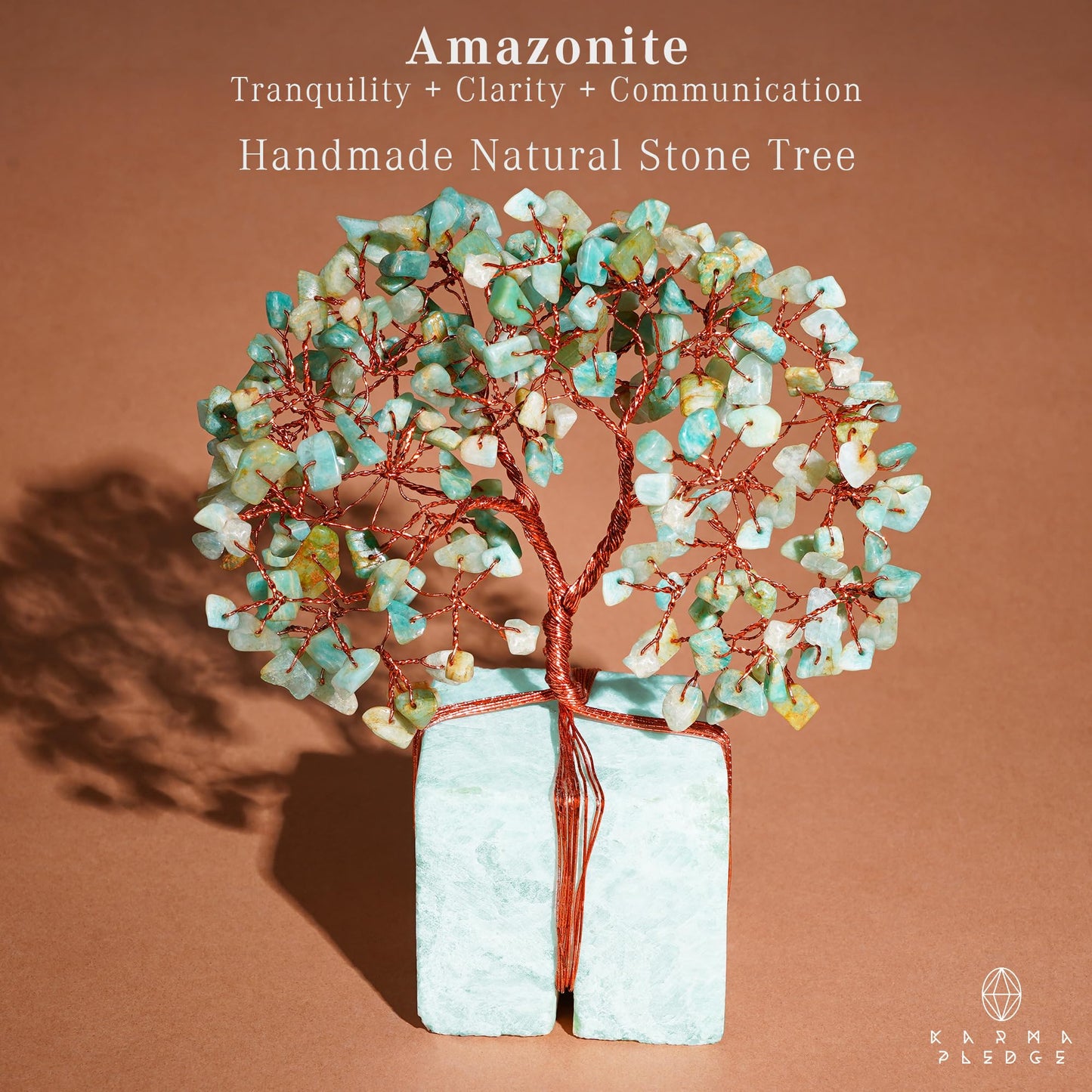 Crystal Tree of Life 7 Chakra Healing Crystals Trees for Home Decor, Office Desk Decor, Boho Decor, Handmade Bonsai Trees for Positive Energy, Money, Good Luck Birthday Gifts for Women, Mom