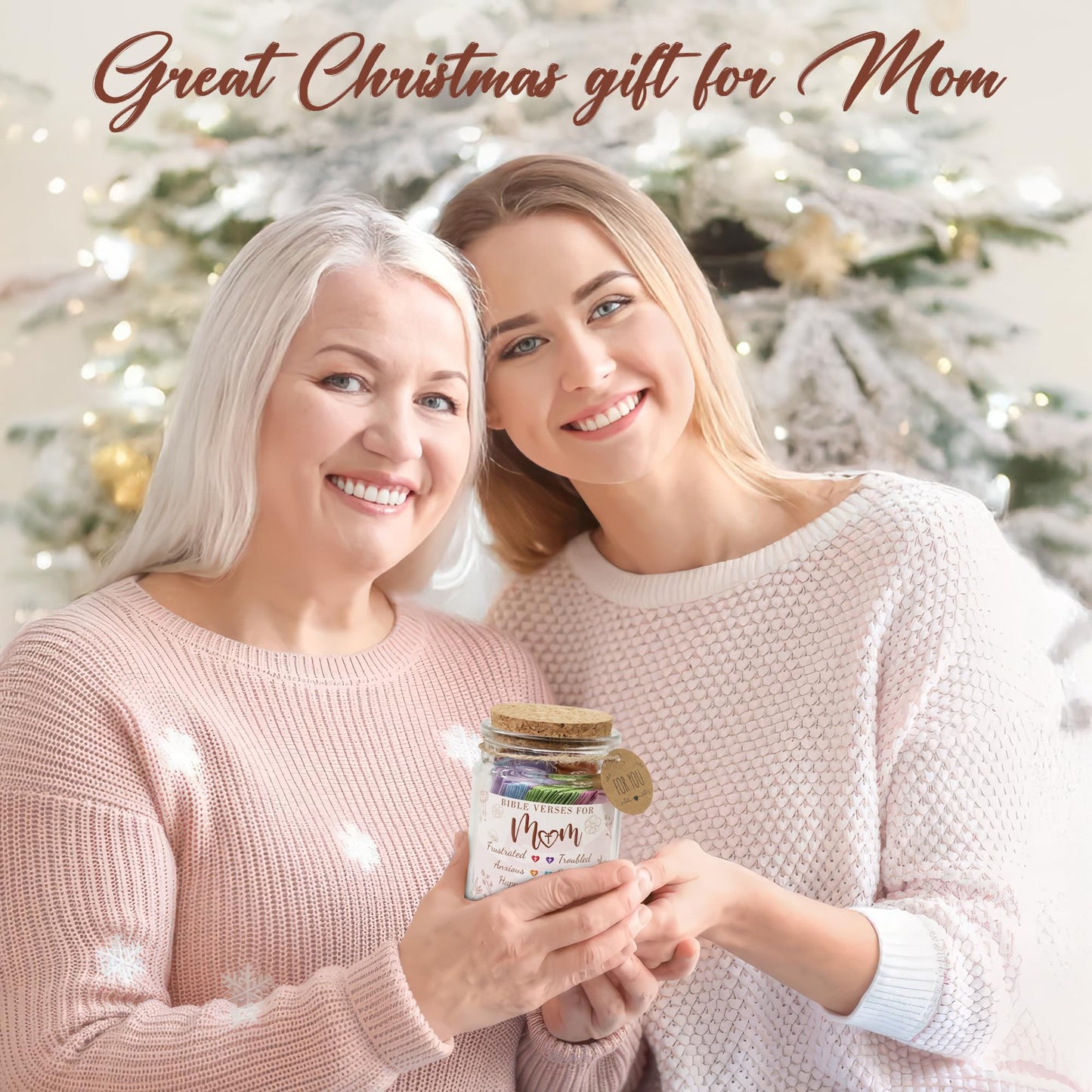 Read This When Bible Verses Jar for Daily Encouragement – Christian, Birthday & Christmas Gifts for Women; Great Gift for Mom, White Elephant Gift & Stocking Stuffer for Women