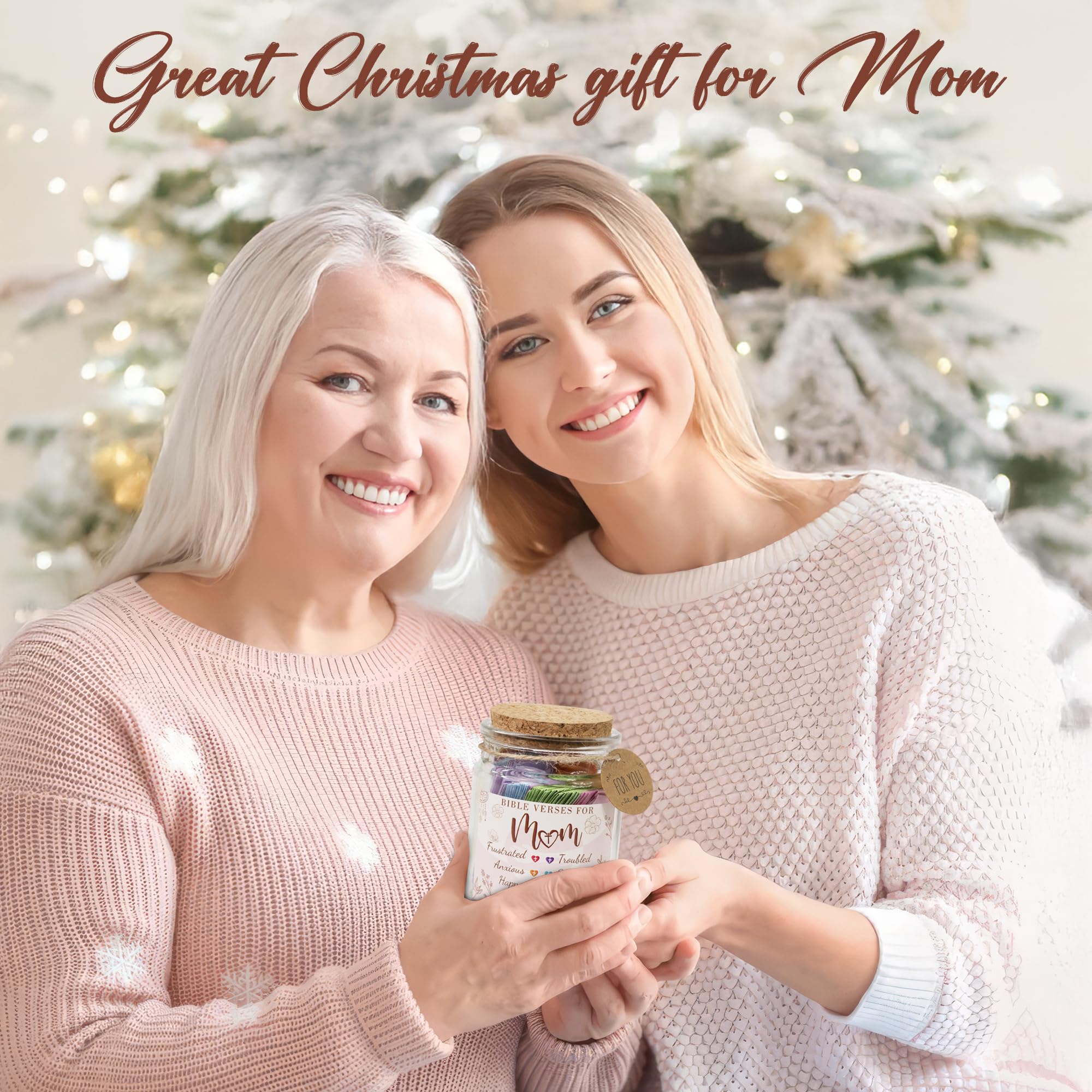 Read This When Bible Verses Jar for Daily Encouragement – Christian, Birthday & Christmas Gifts for Women; Great Gift for Mom, White Elephant Gift & Stocking Stuffer for Women