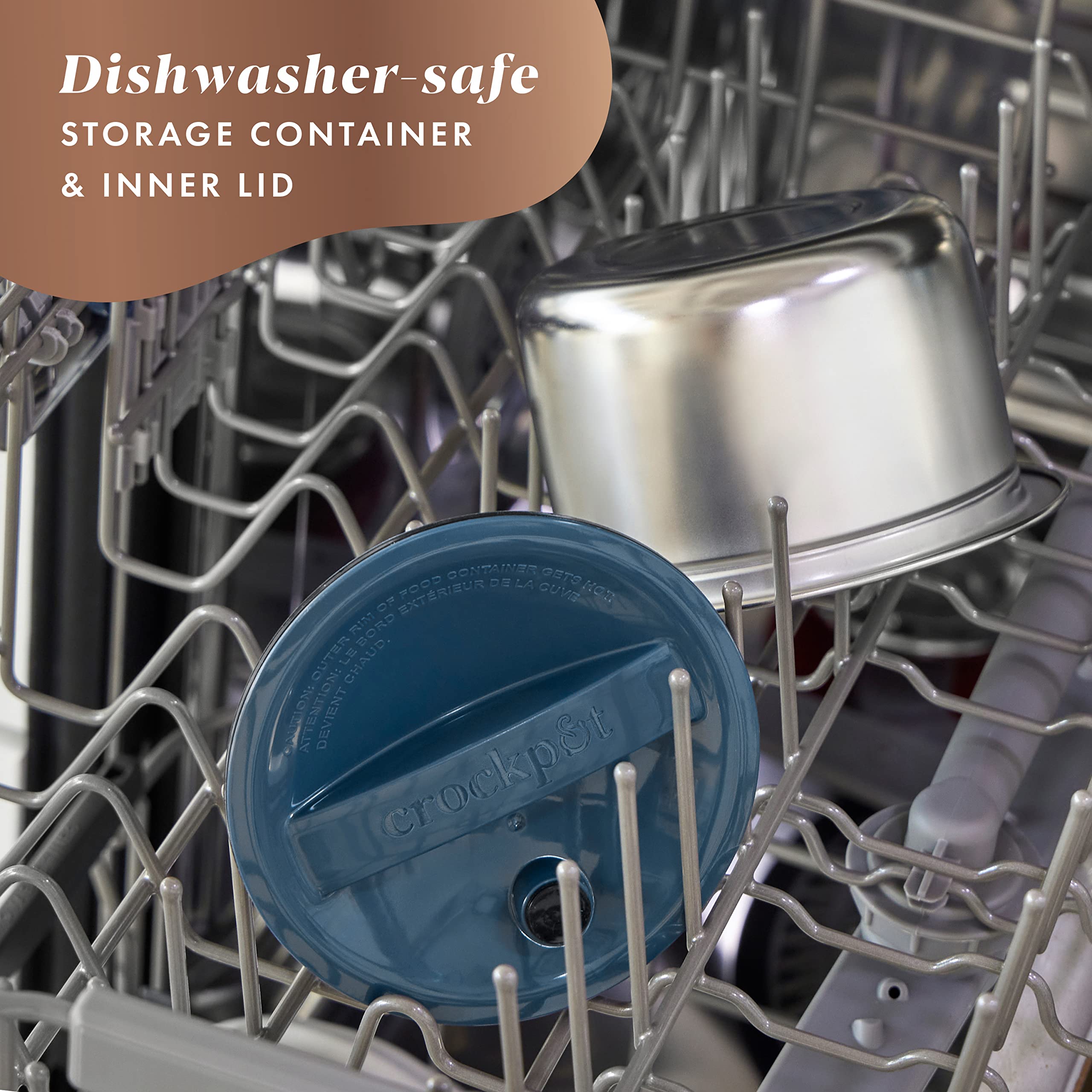 Crock-Pot 20-Ounce Electric Lunch Box, Portable Food Warmer, Blush Pink | Perfect for Travel, Car, On-the-Go | Spill-Free, Dishwasher-Safe