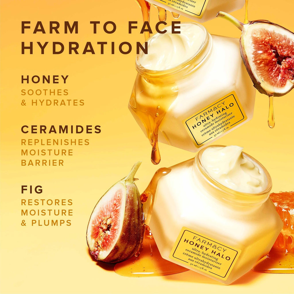 Farmacy Honey Cloud Lightweight Face Moisturizer - Hydrating Face Lotion Infused with Hyaluronic Acid, Peptides & Chamomile - Daily Facial Moisturizer for Oily, Sensitive, or Combination Skin (50ml)