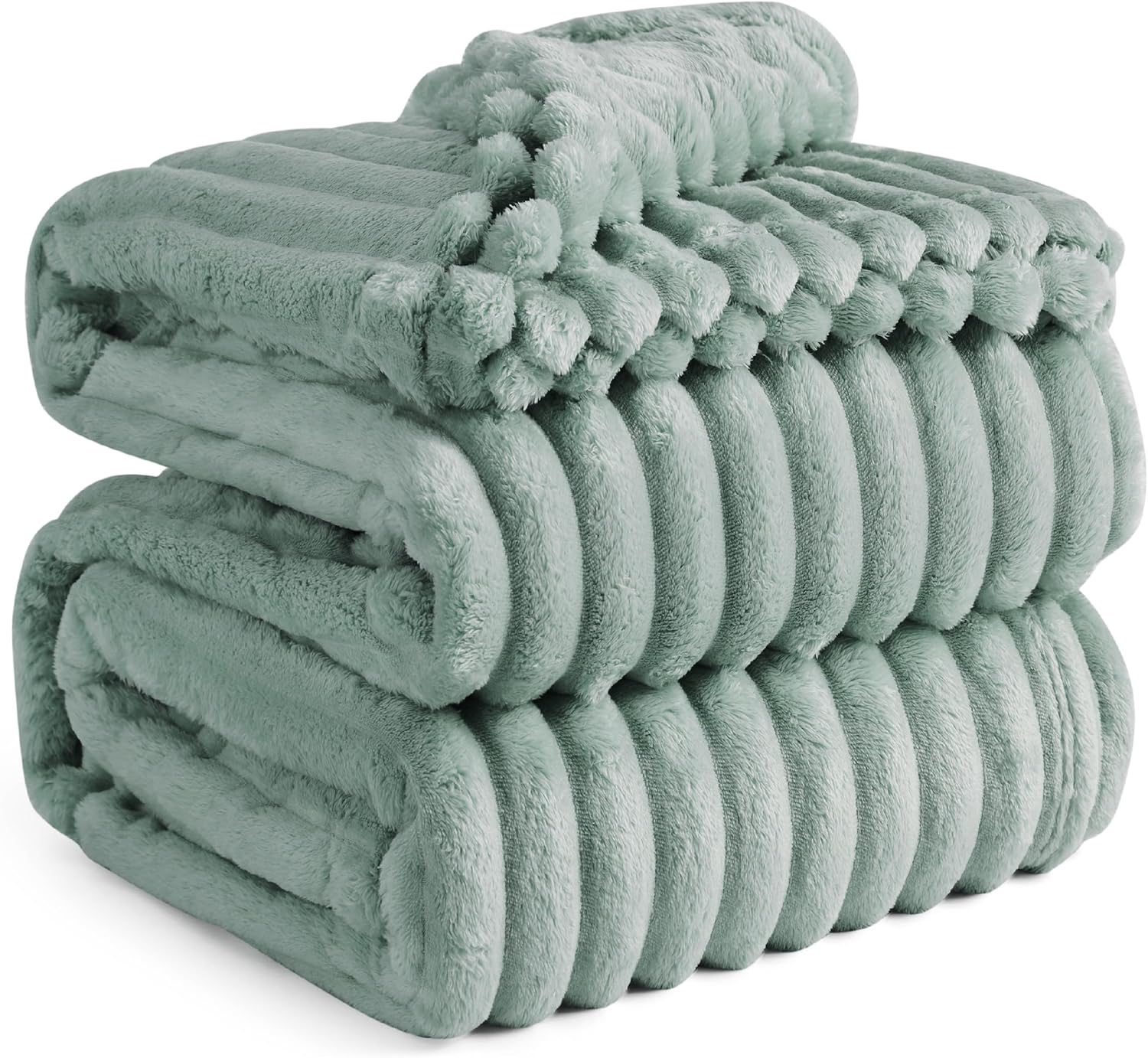 Bedsure GentleSoft White Throw Blanket for Couch - Cozy Blanket for Women, Cute Fleece Throw for Girls, Christmas Birthday Gifts for Women Men Teen, Room Home Boho Fall Decor, Off White, 50x60 Inches