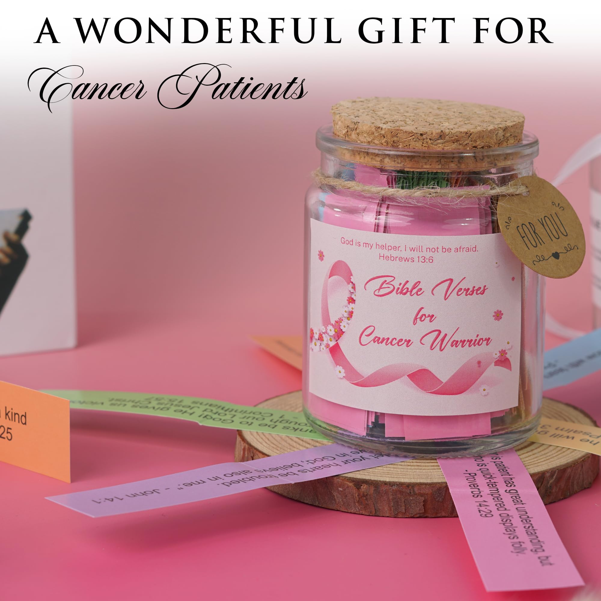 Read This When Bible Verses Jar for Daily Encouragement – Christian, Birthday & Christmas Gifts for Women; Great Gift for Mom, White Elephant Gift & Stocking Stuffer for Women