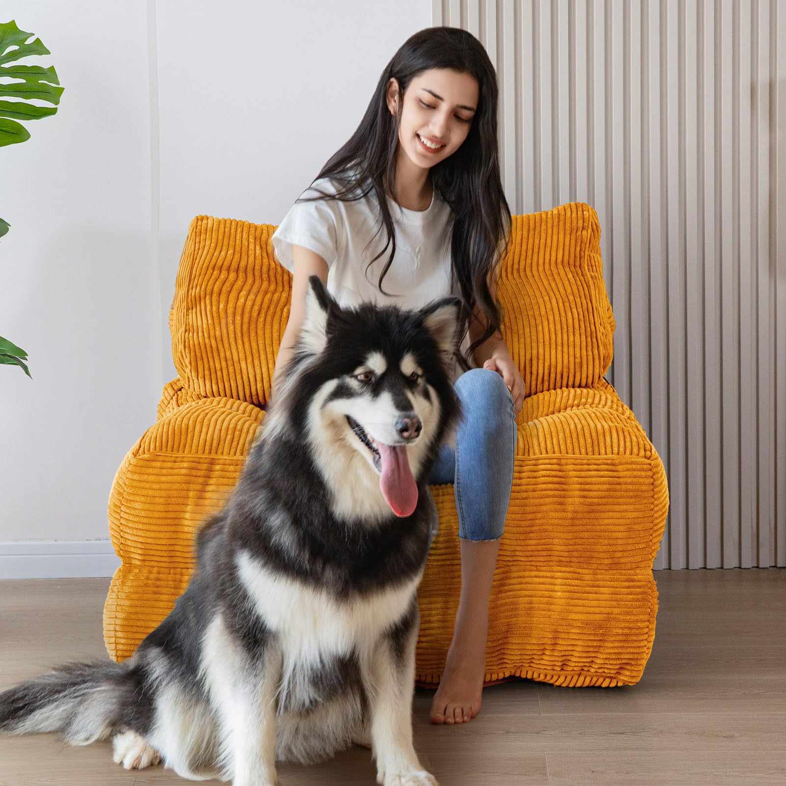 MAXYOYO Folding Sofa Bed, Convertible Sleeper Chair with Pillow Foldable Mattress with Back Support, Portable Fold Out Chair Bed Comfy Floor Sofa Lounge for Living Room Bedroom, Dark Grey, Single