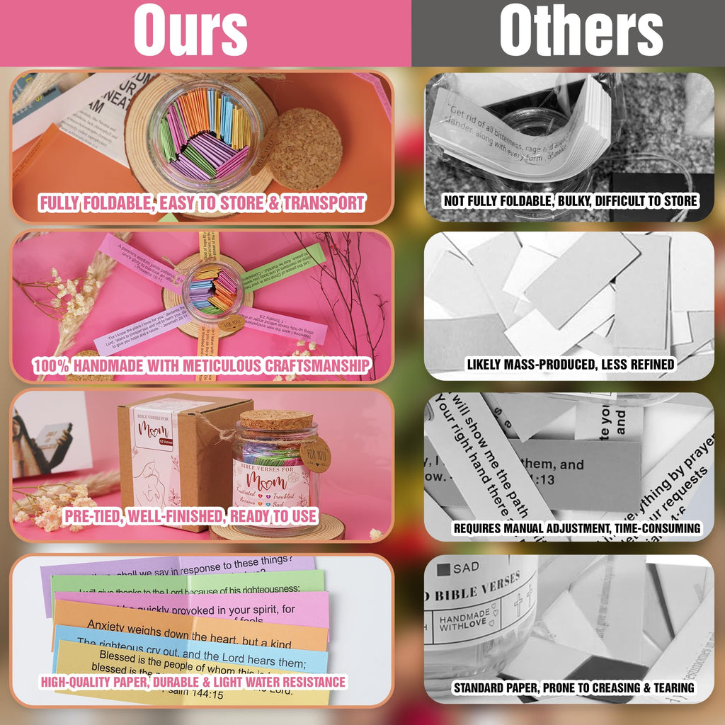 Read This When Bible Verses Jar for Daily Encouragement – Christian, Birthday & Christmas Gifts for Women; Great Gift for Mom, White Elephant Gift & Stocking Stuffer for Women