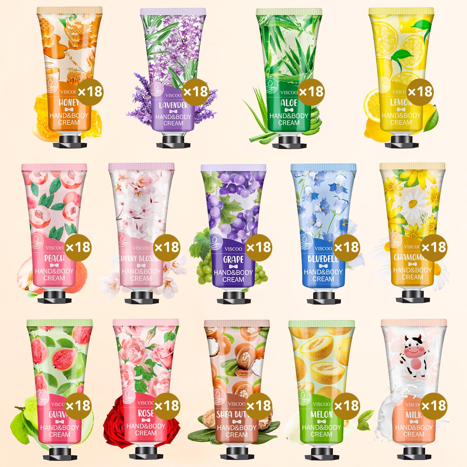 7 Pack Hand Cream Gifts Set for Women,Stocking Stuffers for Women,Teengirls,Christmas Gifts Bulk Gifts,Small Gifts,Mini Moisturizing Hand Lotion Travel Size in Bulk for Dry Cracked Hands