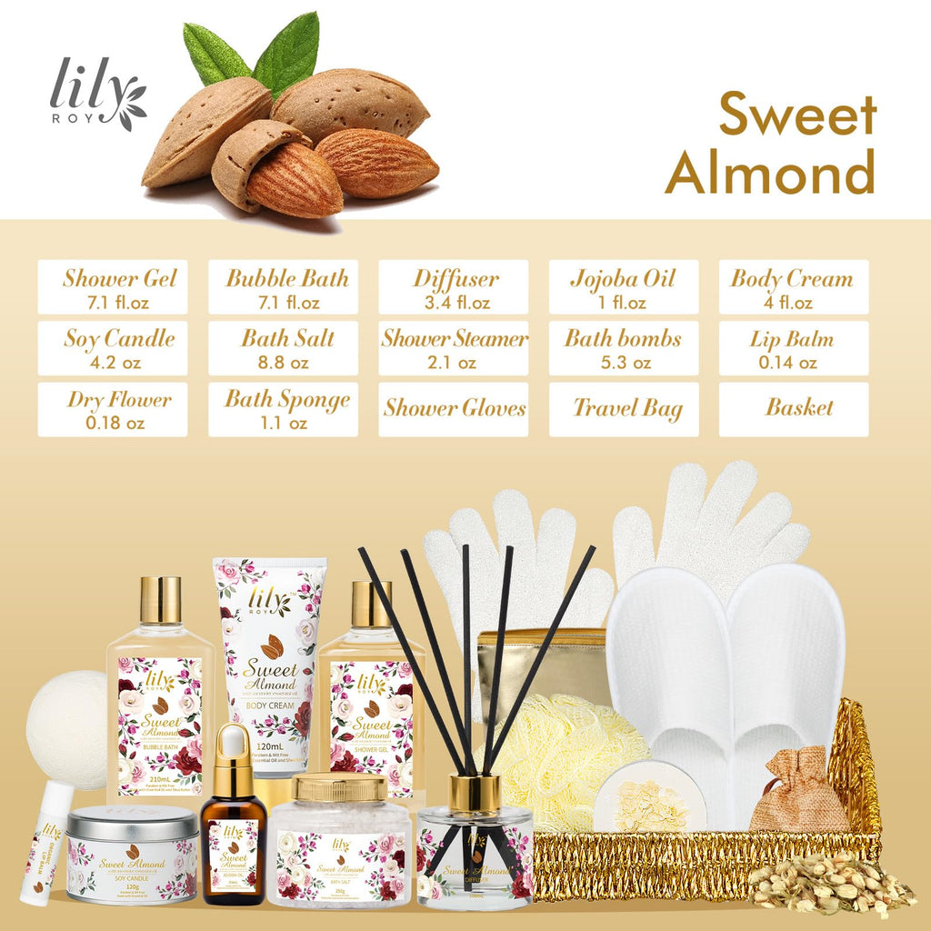 Christmas Gift Basket Set for Women - Ultimate 15-Piece Bath & Body Gift Set, Spa Gift Basket, Bath Collection | Birthday Gift, Mothers Day Gifts for Mom, Perfect Present for Her & Mom All Occasions