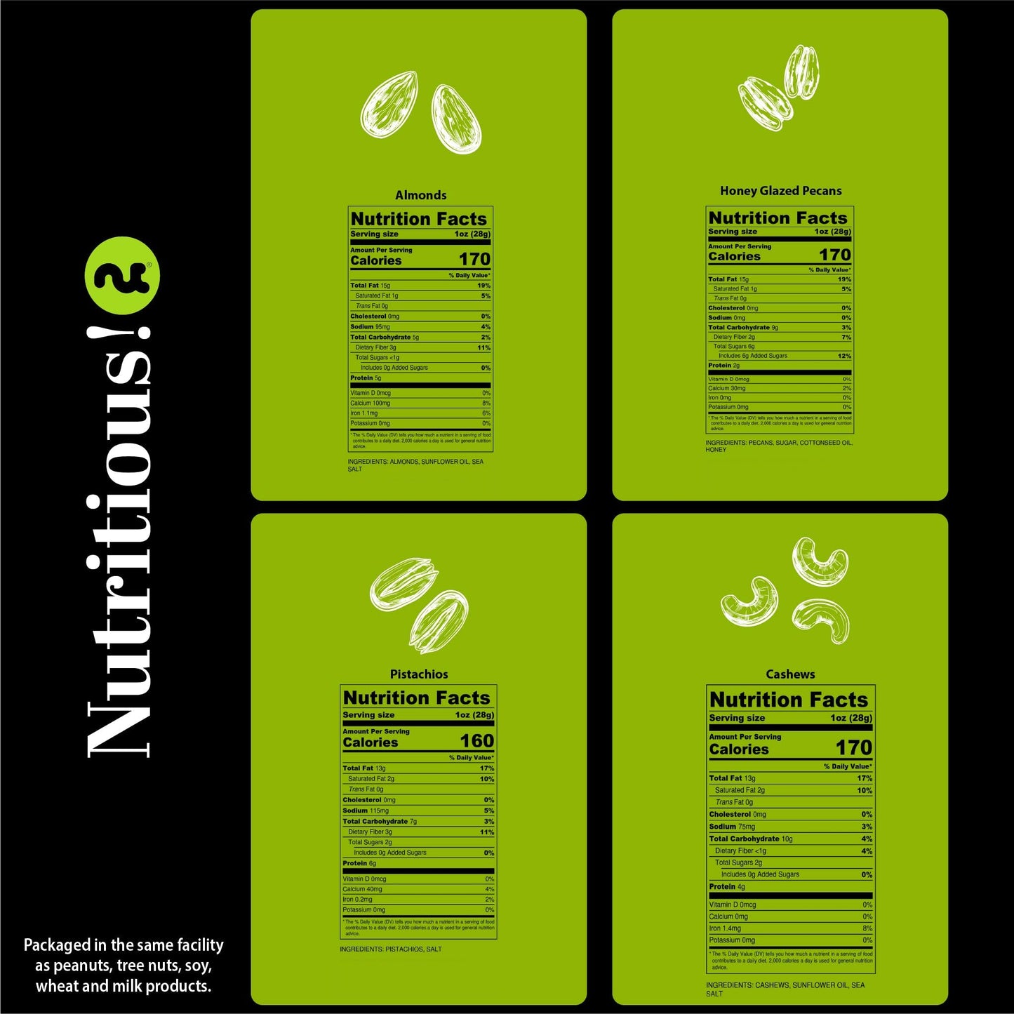 NUT CRAVINGS - Thanksgiving Mixed Nuts Gift Basket in Red Gold Box (7 Assortments, 1 LB) Holiday Xmas Christmas Food Arrangement, Healthy Snack Care Package, Food Assortments