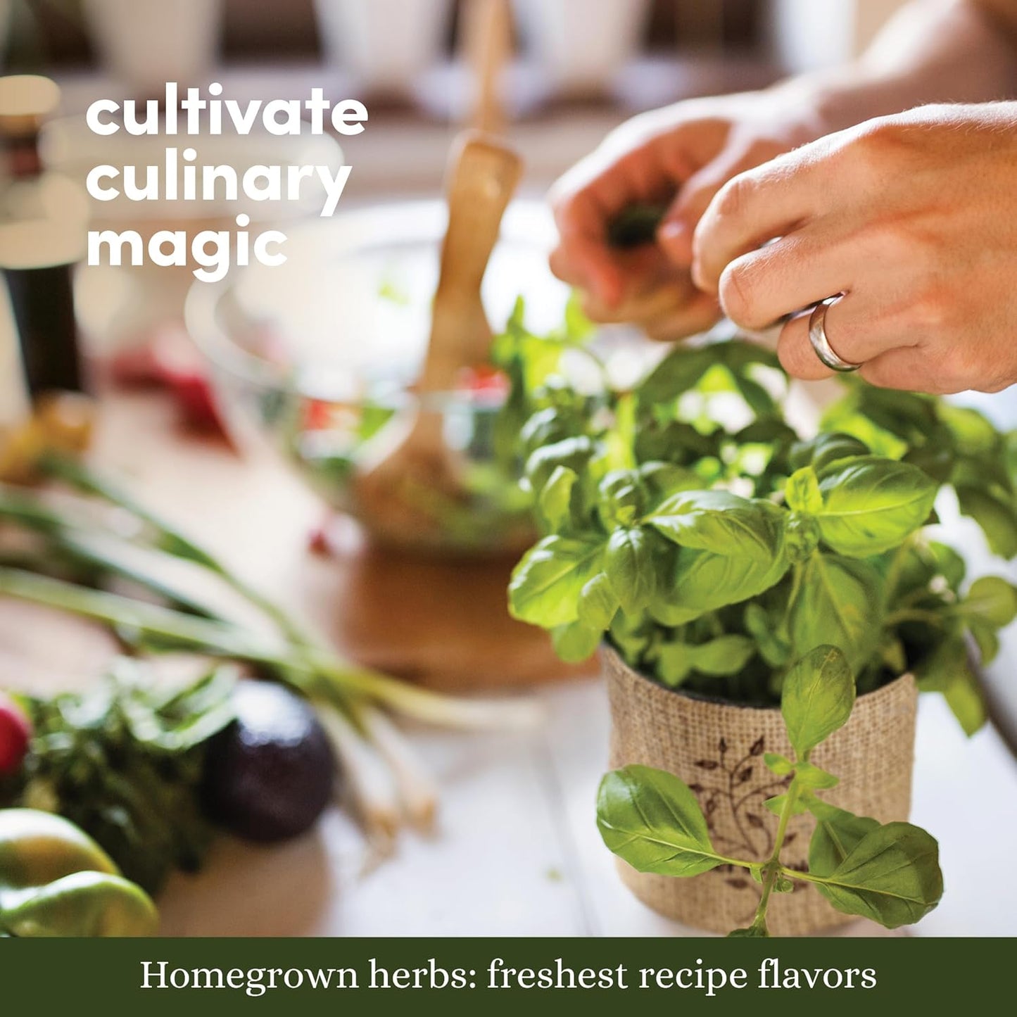 Planters' Choice 9 Herb Indoor Window Garden Kit - House Plants Seeds - Best Unique Christmas Gift Ideas for Women, Mom, Friend, Her, Birthday, Housewarming, Mother - New Home Kitchen Gifts