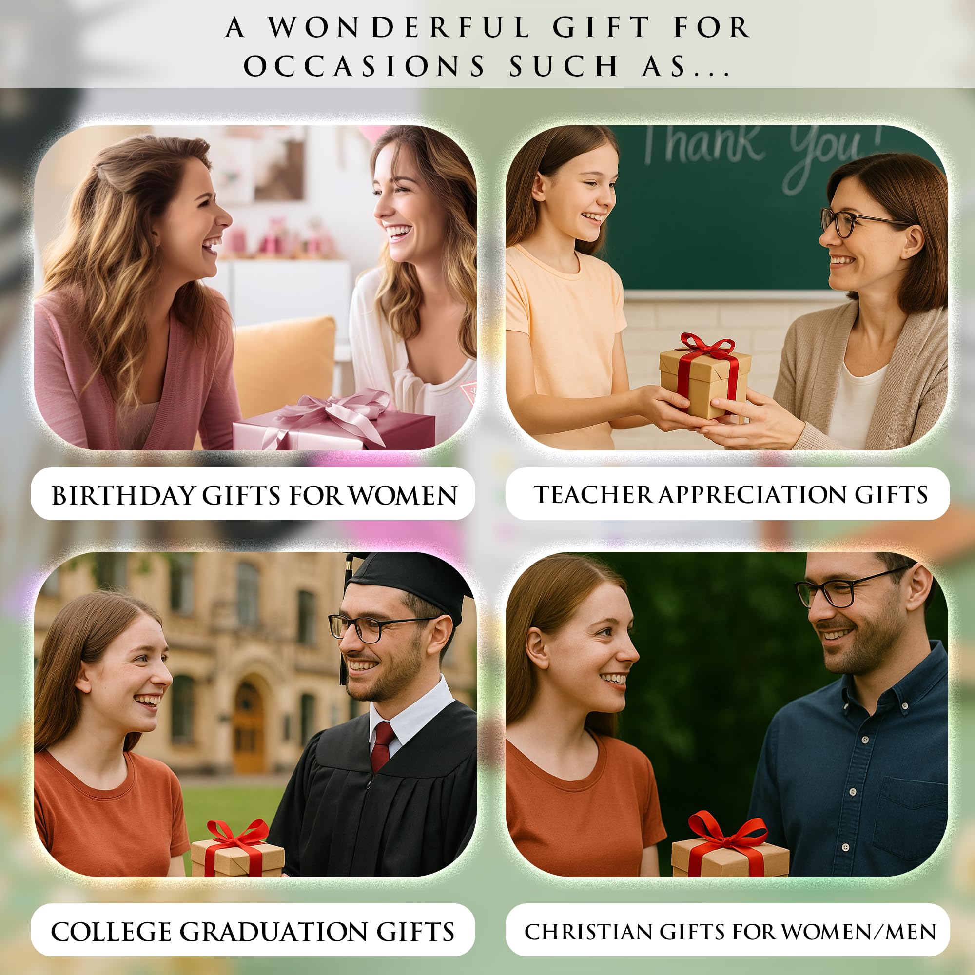 Read This When Bible Verses Jar for Daily Encouragement – Christian, Birthday & Christmas Gifts for Women; Great Gift for Mom, White Elephant Gift & Stocking Stuffer for Women