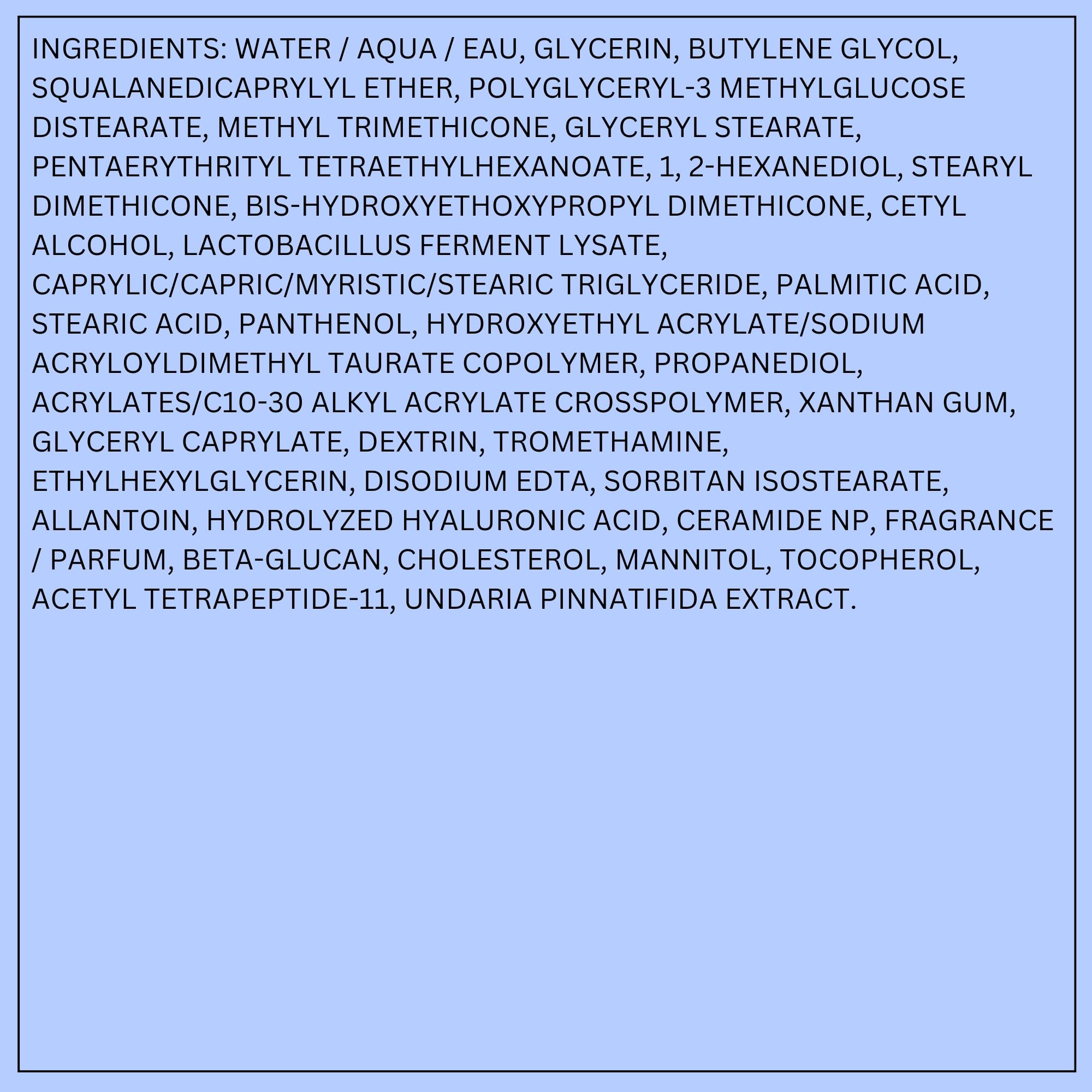 LANEIGE Water Bank Blue Hyaluronic Cream Moisturizer: Hydrating Korean Face Cream with Squalane & Ceramide for Skin Barrier Support, Dermatologist-Tested