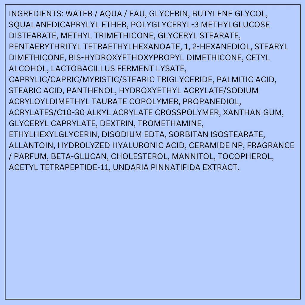 LANEIGE Water Bank Blue Hyaluronic Cream Moisturizer: Hydrating Korean Face Cream with Squalane & Ceramide for Skin Barrier Support, Dermatologist-Tested