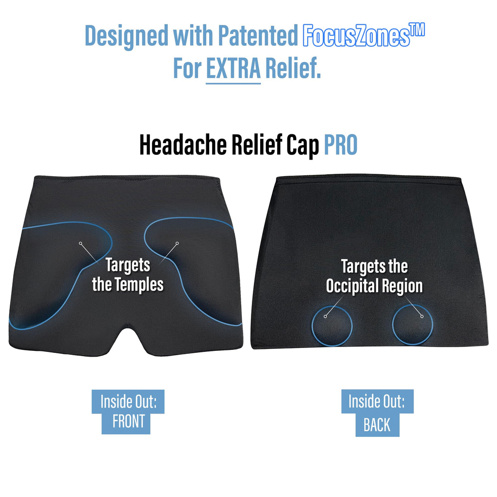 TheraICE Headache Relief Cap, Migraine Ice Pack Mask Products, Women Cooling Gel Hat, Face Cold Compress Head Wrap for Her Stress. Great Birthday Gift for Mom, Sister, Grandma, Girlfriend, & Teacher