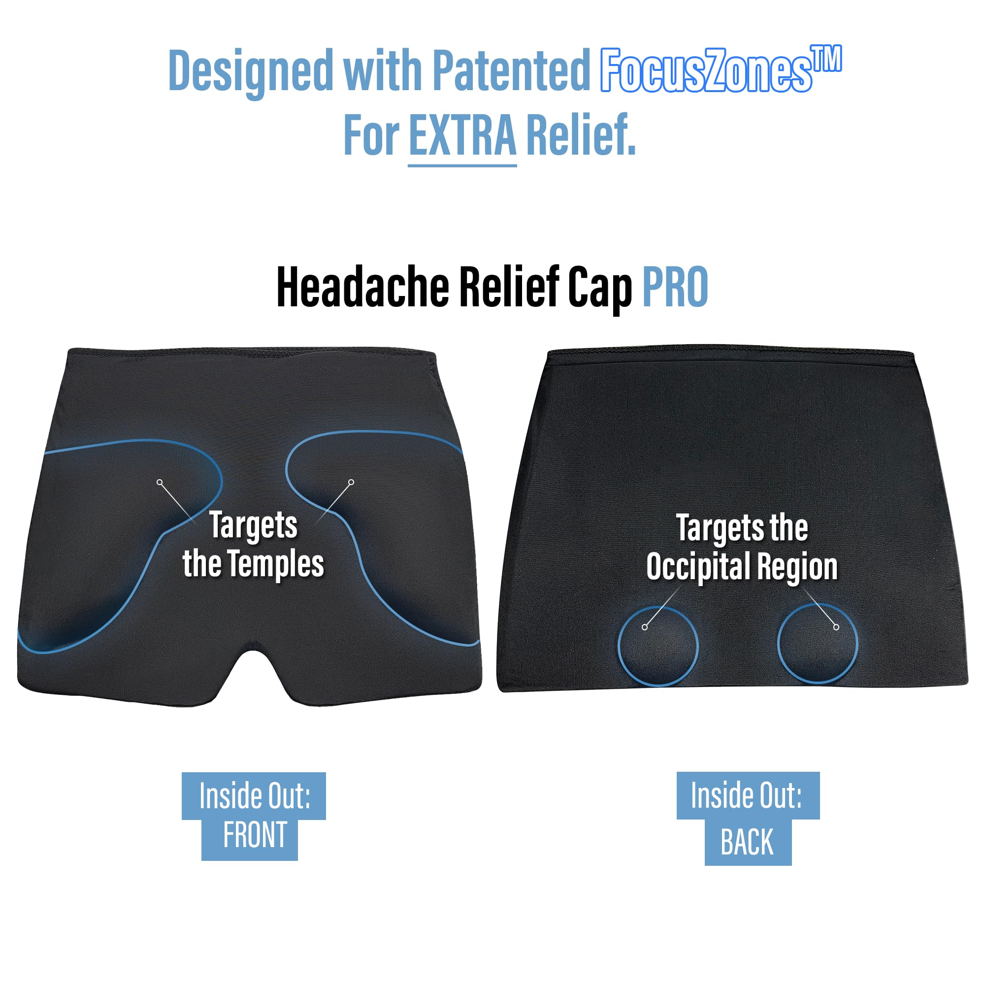 TheraICE Headache Relief Cap, Migraine Ice Pack Mask Products, Women Cooling Gel Hat, Face Cold Compress Head Wrap for Her Stress. Great Birthday Gift for Mom, Sister, Grandma, Girlfriend, & Teacher