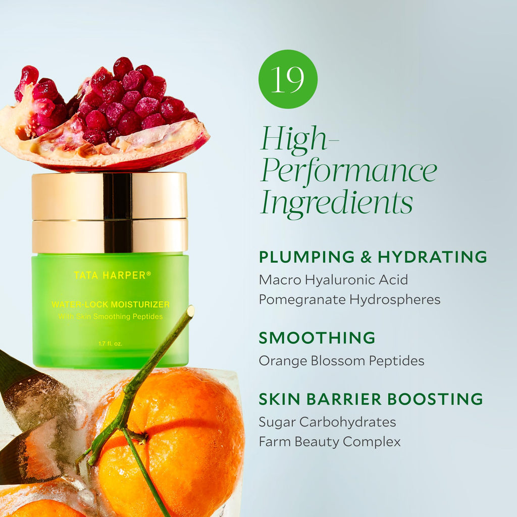 Tata Harper Water-Lock Moisturizer, Lightweight, Silicone-Free Hydrator, 100% Natural, Made Fresh in Vermont