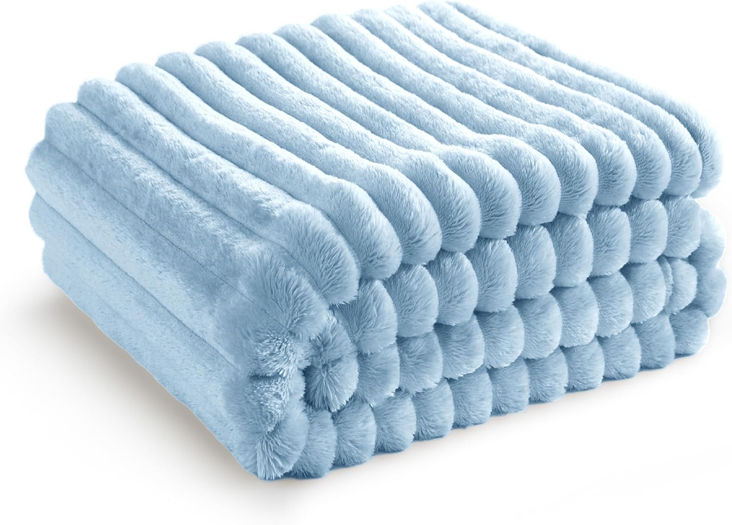 Bedsure GentleSoft White Throw Blanket for Couch - Cozy Blanket for Women, Cute Fleece Throw for Girls, Christmas Birthday Gifts for Women Men Teen, Room Home Boho Fall Decor, Off White, 50x60 Inches