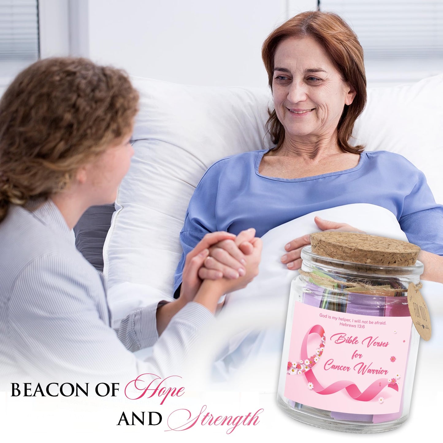 Read This When Bible Verses Jar for Daily Encouragement – Christian, Birthday & Christmas Gifts for Women; Great Gift for Mom, White Elephant Gift & Stocking Stuffer for Women