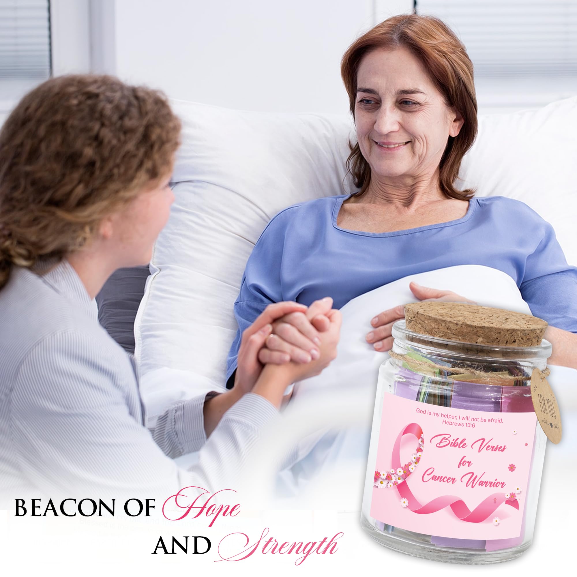 Read This When Bible Verses Jar for Daily Encouragement – Christian, Birthday & Christmas Gifts for Women; Great Gift for Mom, White Elephant Gift & Stocking Stuffer for Women