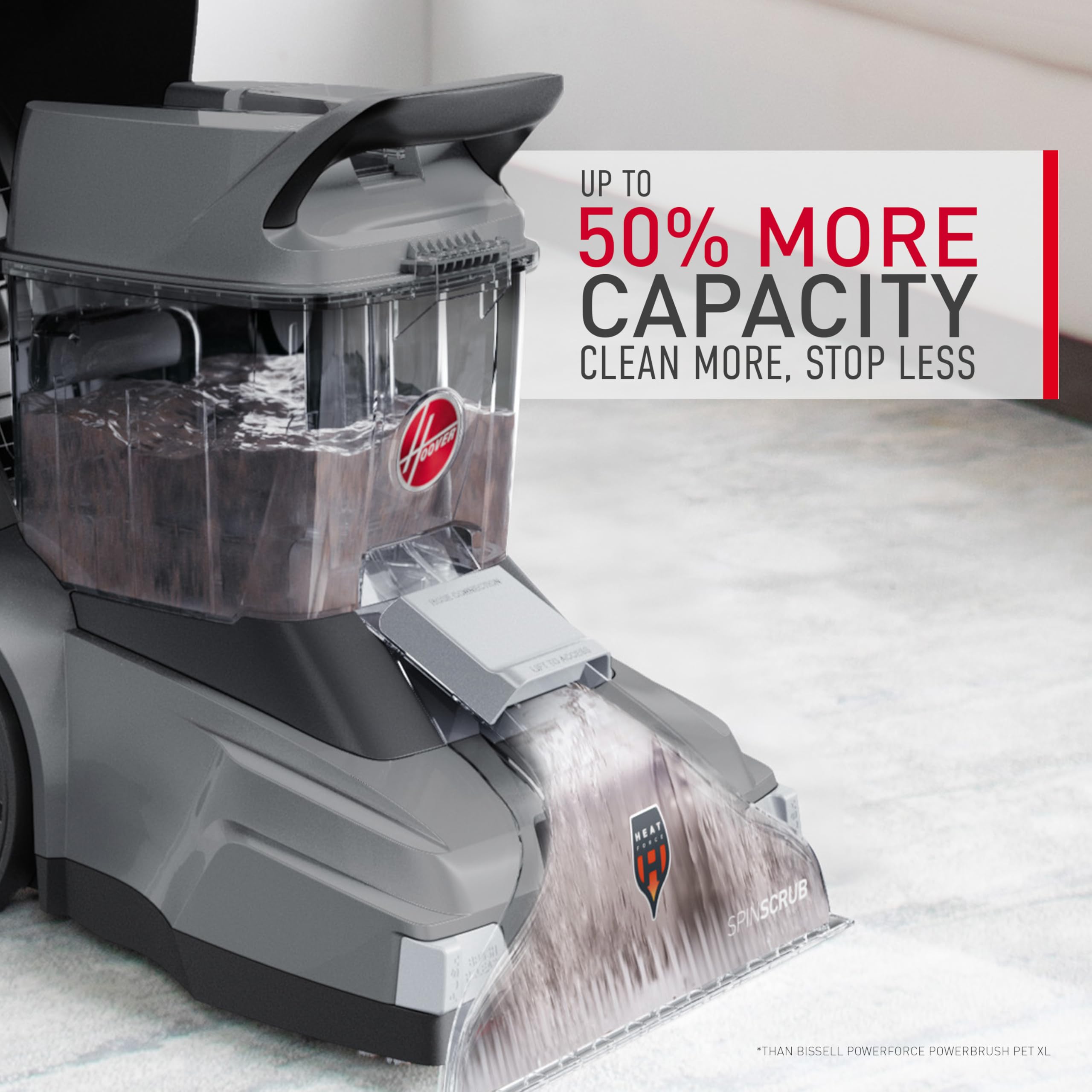 Hoover PowerScrub Deluxe Carpet Cleaner Machine for Carpet and Upholstery, Deep Cleaning Carpet Shampooer Machine with Multi-Purpose Tools, Pair Carpet Cleaner Solution