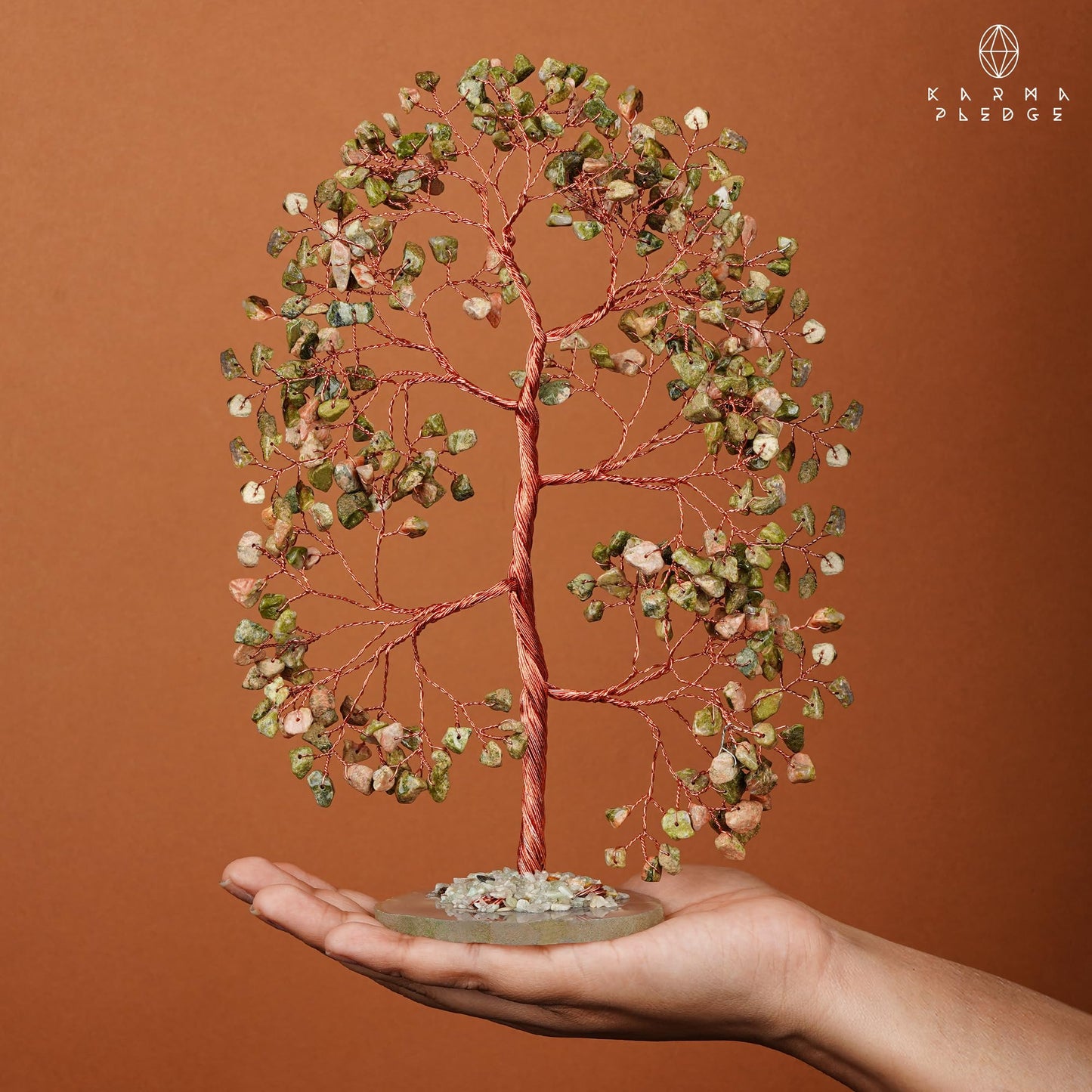 Crystal Tree of Life 7 Chakra Healing Crystals Trees for Home Decor, Office Desk Decor, Boho Decor, Handmade Bonsai Trees for Positive Energy, Money, Good Luck Birthday Gifts for Women, Mom