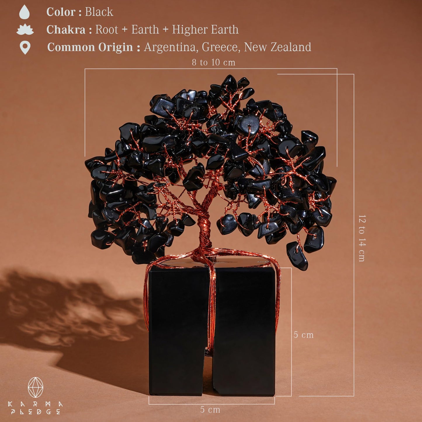 Crystal Tree of Life 7 Chakra Healing Crystals Trees for Home Decor, Office Desk Decor, Boho Decor, Handmade Bonsai Trees for Positive Energy, Money, Good Luck Birthday Gifts for Women, Mom