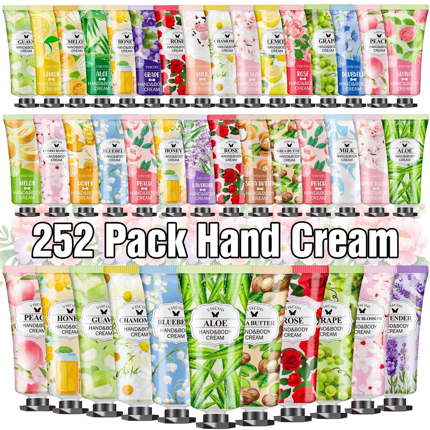 7 Pack Hand Cream Gifts Set for Women,Stocking Stuffers for Women,Teengirls,Christmas Gifts Bulk Gifts,Small Gifts,Mini Moisturizing Hand Lotion Travel Size in Bulk for Dry Cracked Hands