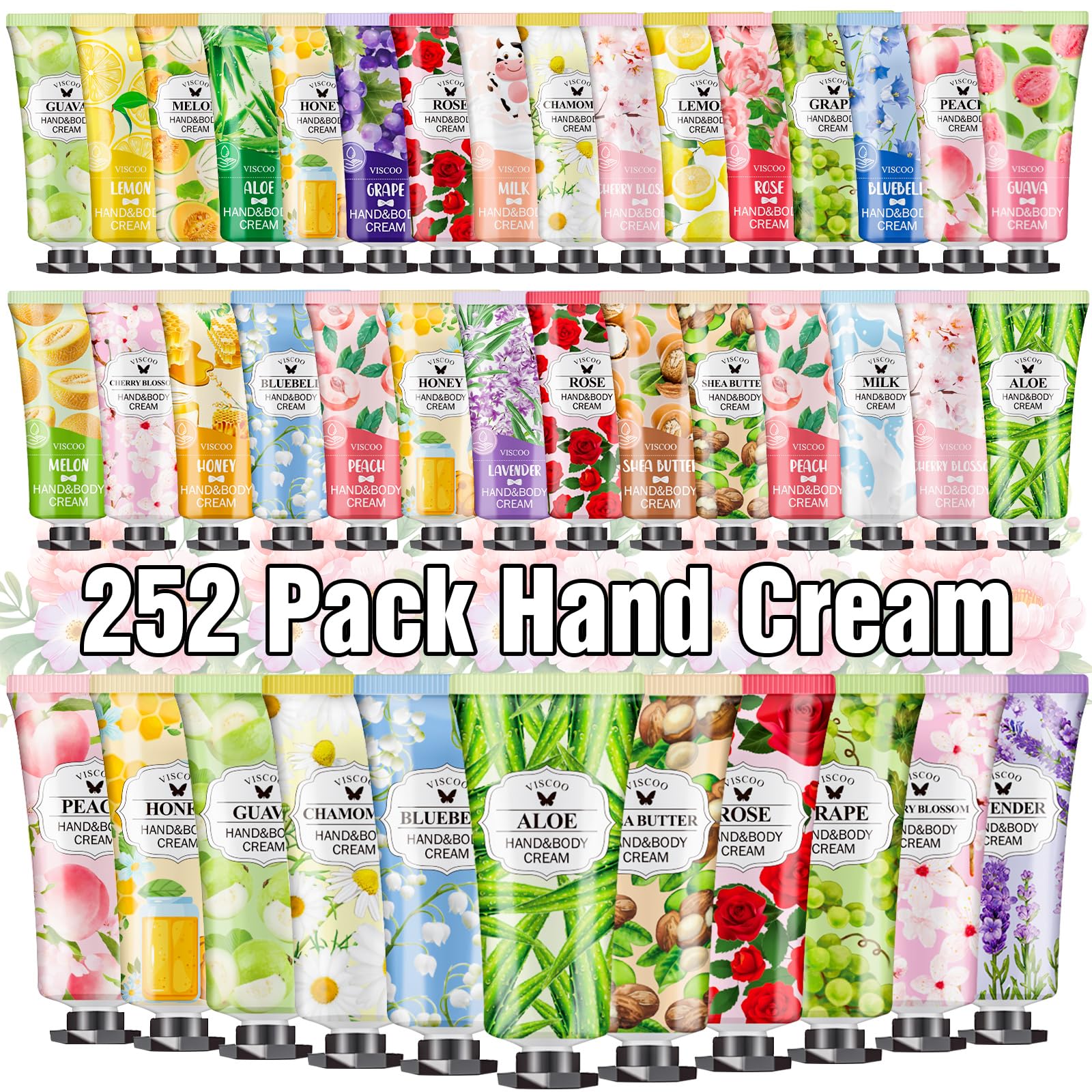 7 Pack Hand Cream Gifts Set for Women,Stocking Stuffers for Women,Teengirls,Christmas Gifts Bulk Gifts,Small Gifts,Mini Moisturizing Hand Lotion Travel Size in Bulk for Dry Cracked Hands