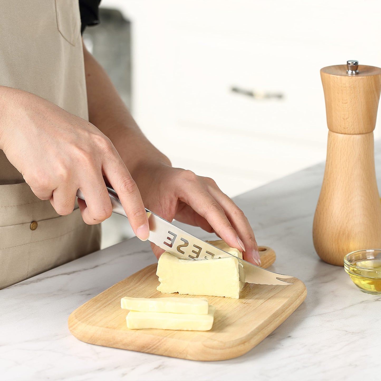 McCook® Knife Sets, German Stainless Steel Kitchen Knife Block Sets with Built-in Sharpener