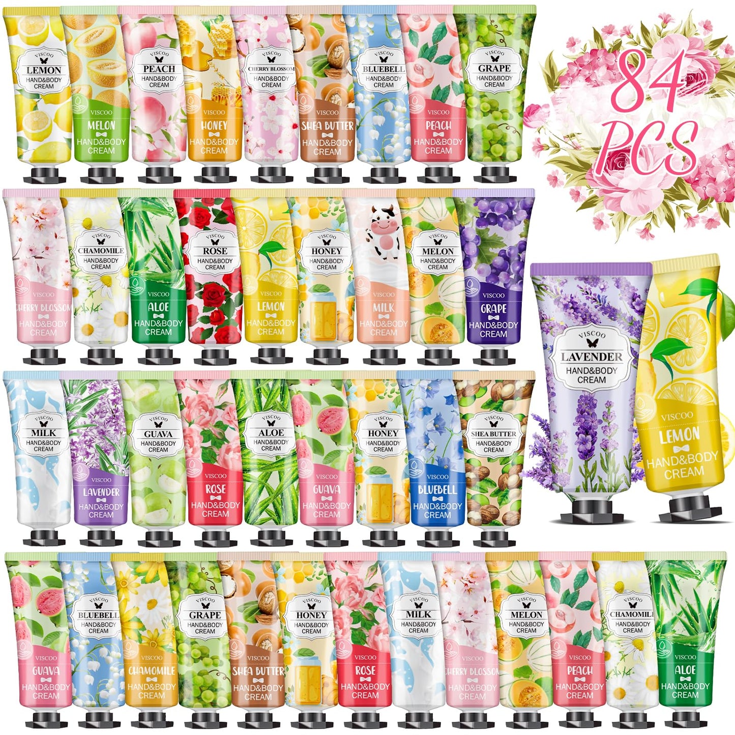 7 Pack Hand Cream Gifts Set for Women,Stocking Stuffers for Women,Teengirls,Christmas Gifts Bulk Gifts,Small Gifts,Mini Moisturizing Hand Lotion Travel Size in Bulk for Dry Cracked Hands