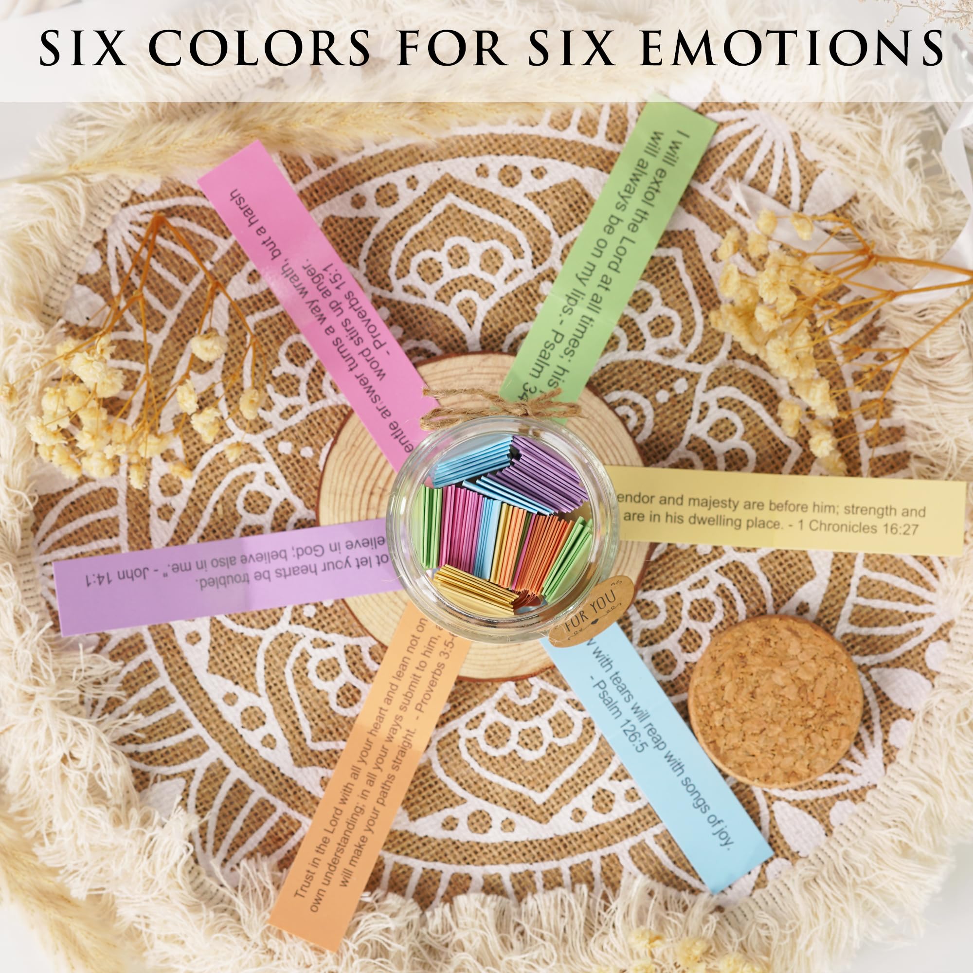 Read This When Bible Verses Jar for Daily Encouragement – Christian, Birthday & Christmas Gifts for Women; Great Gift for Mom, White Elephant Gift & Stocking Stuffer for Women